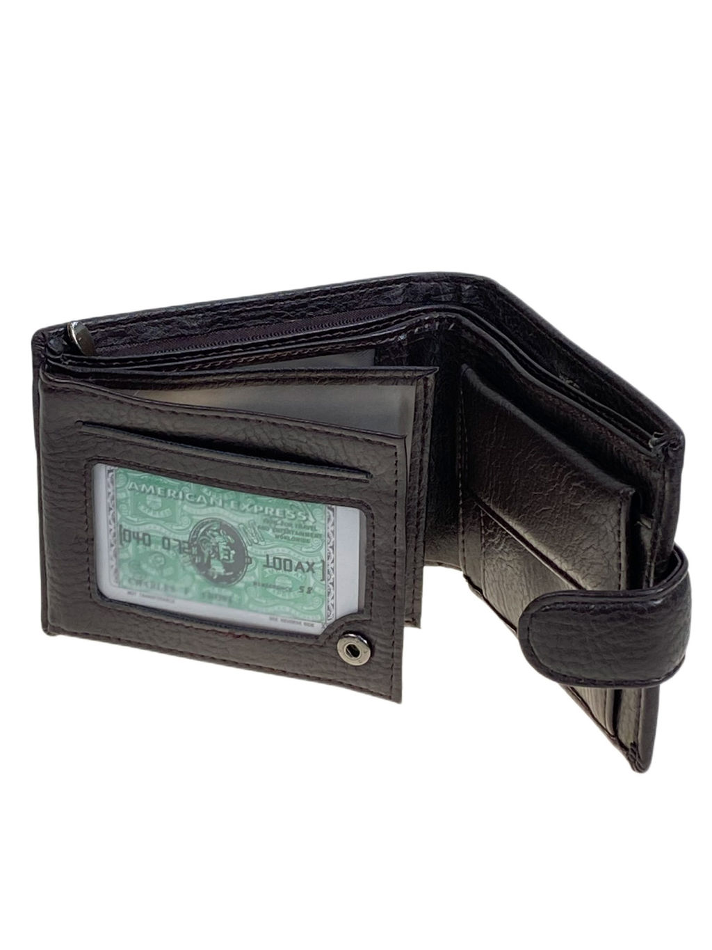 Портмоне мужское из натуральной кожи , цвет коричневый - Greta фото 2