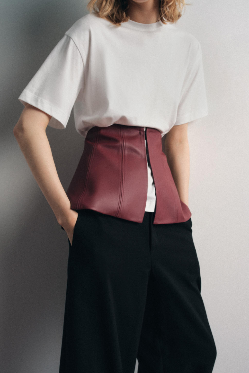 FAUX LEATHER CORSET BELT - Zara фото 2