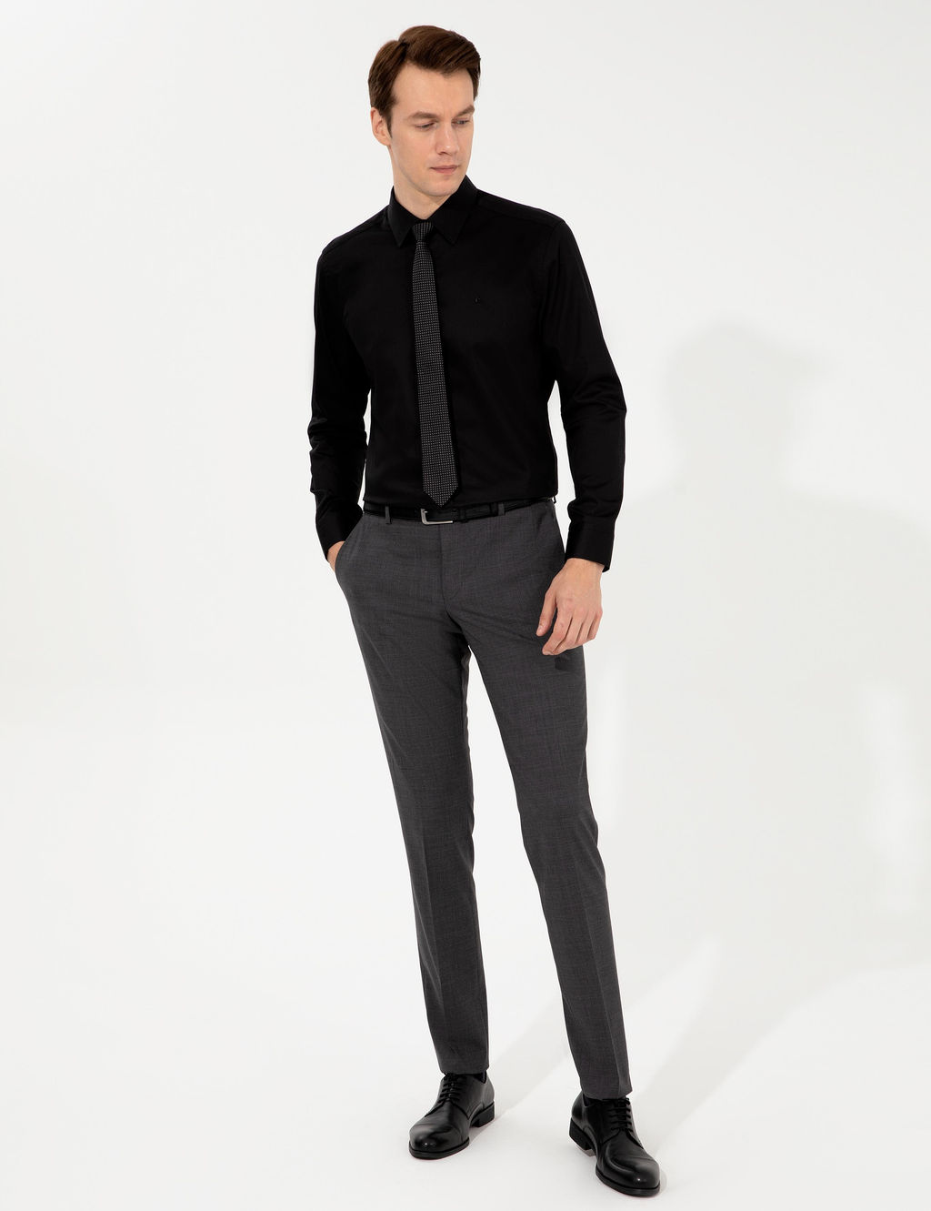 Брюки Slim Fit из дымчатой ткани - Cacharel фото 3