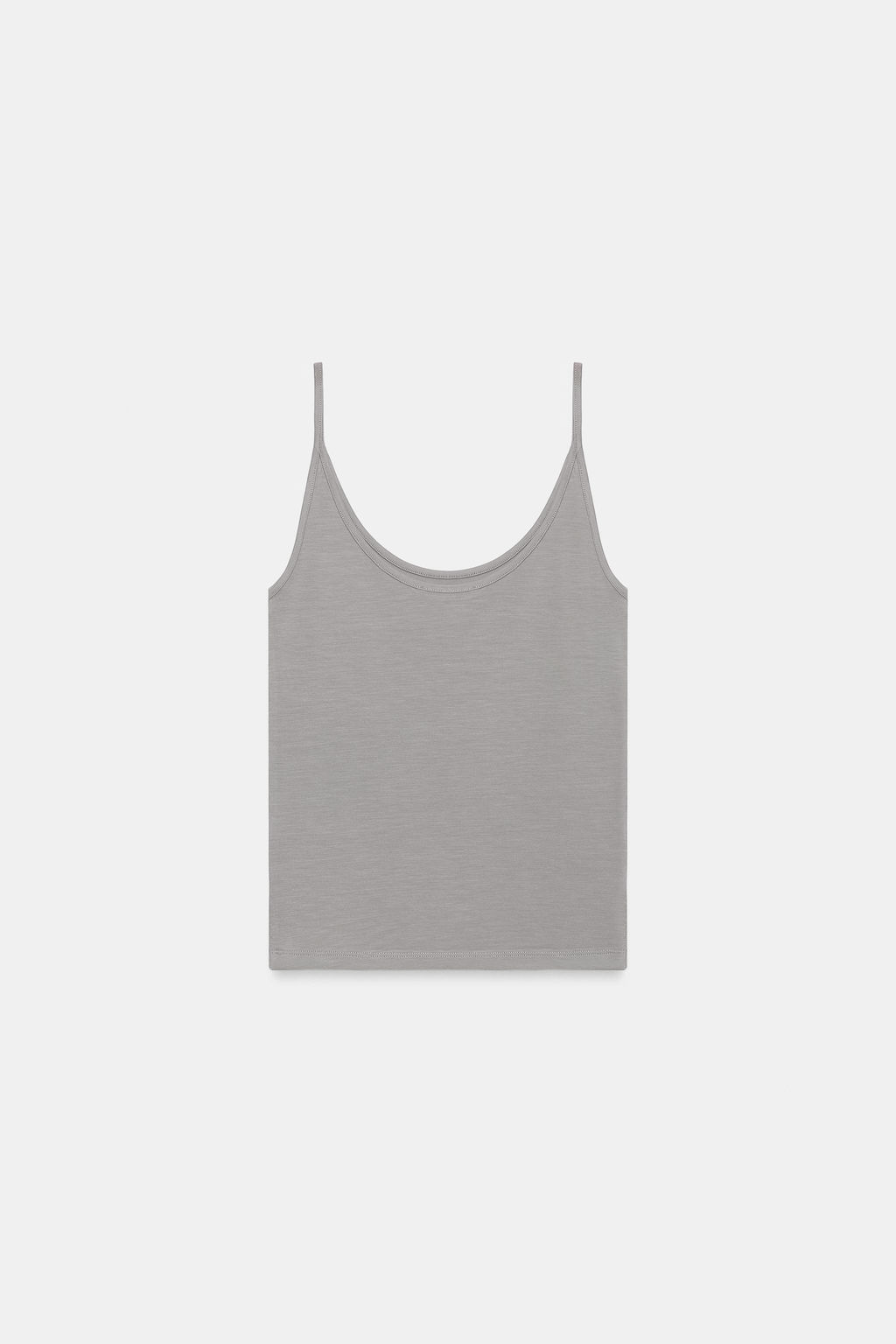 TOP TIRANTES FINOS / Gris perla - Zara фото 6