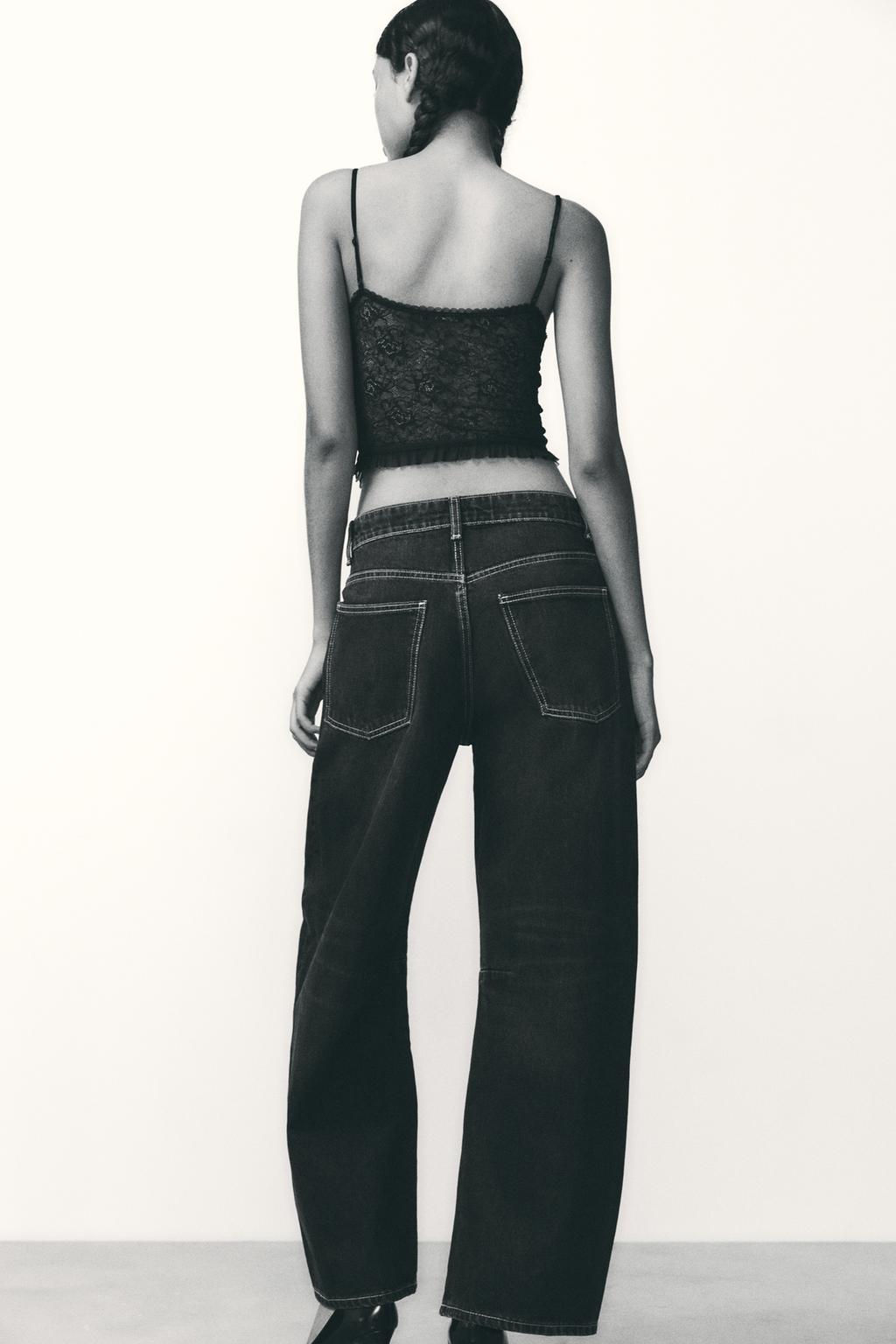 TRF MID-RISE BAGGY BALLOON JEANS - Zara фото 16