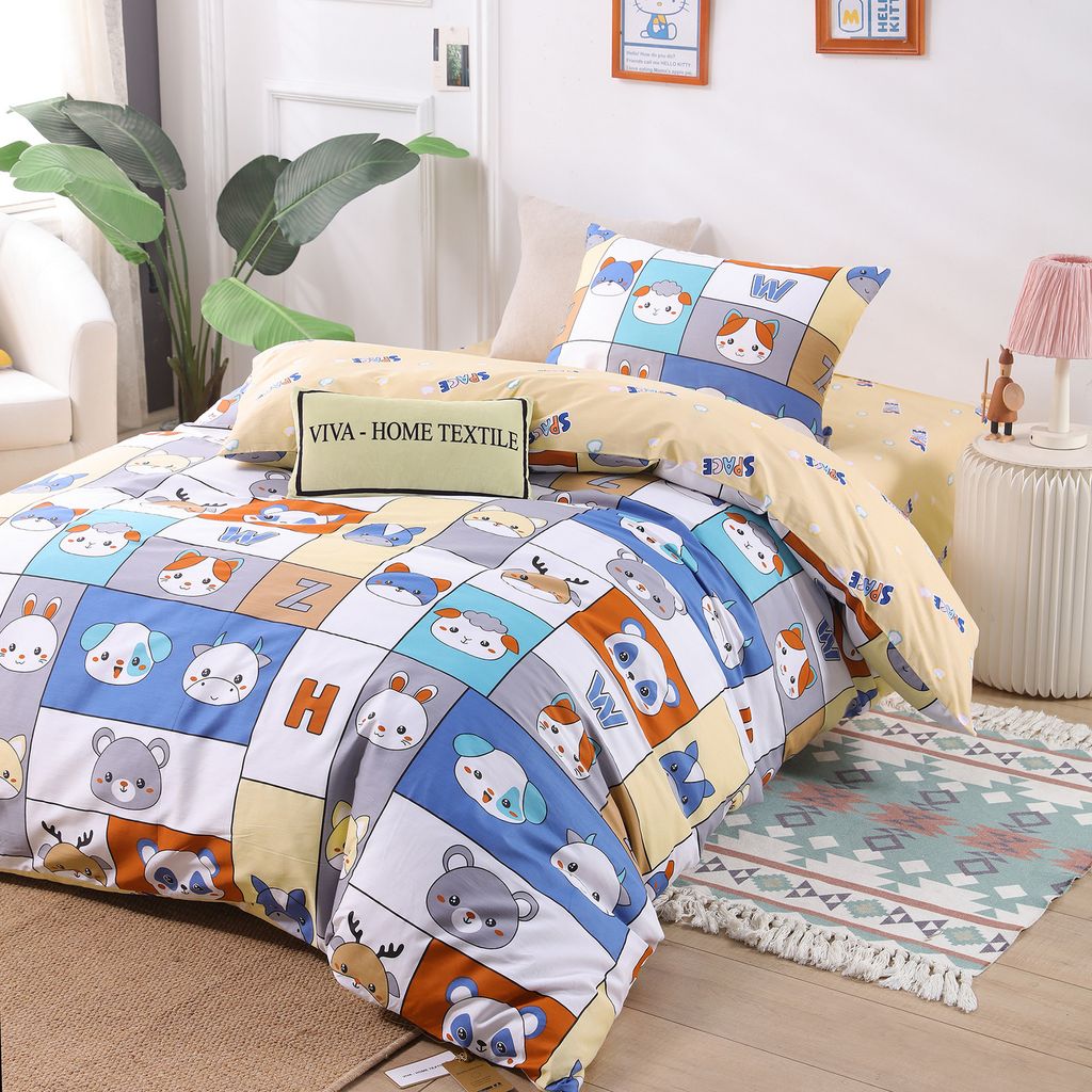Комплект постельного белья на резинке Сатин Люкс KIDS 100% хлопок CDKR039 140*200*25/1.5 спальный/50-70 1 шт - Ситрейд фото 4
