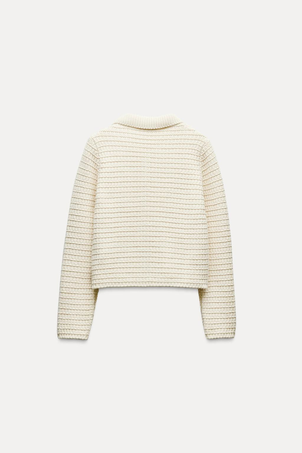 COLLAR KNIT JACKET - Zara фото 5