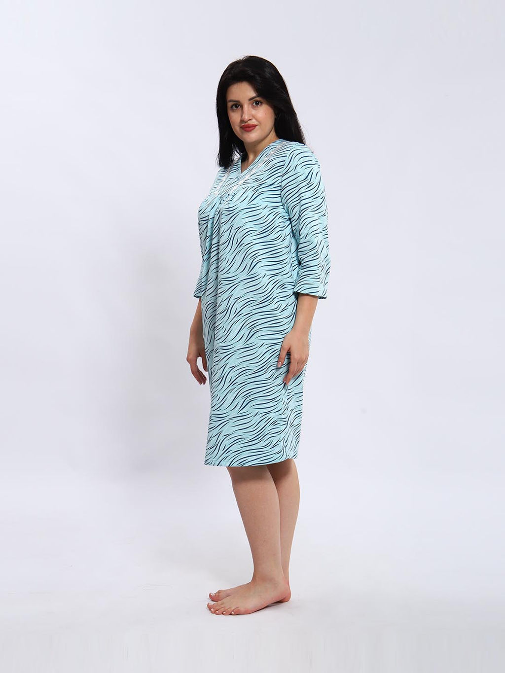 Ночная сорочка женская, цвет голубой