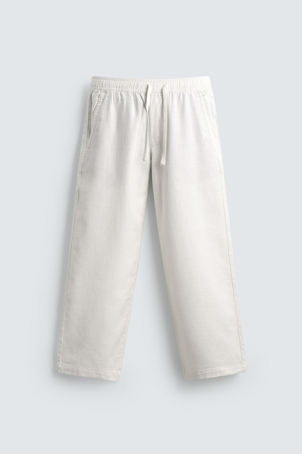 PANTAL?N RELAXED FIT ESTRUCTURA / Blanco roto