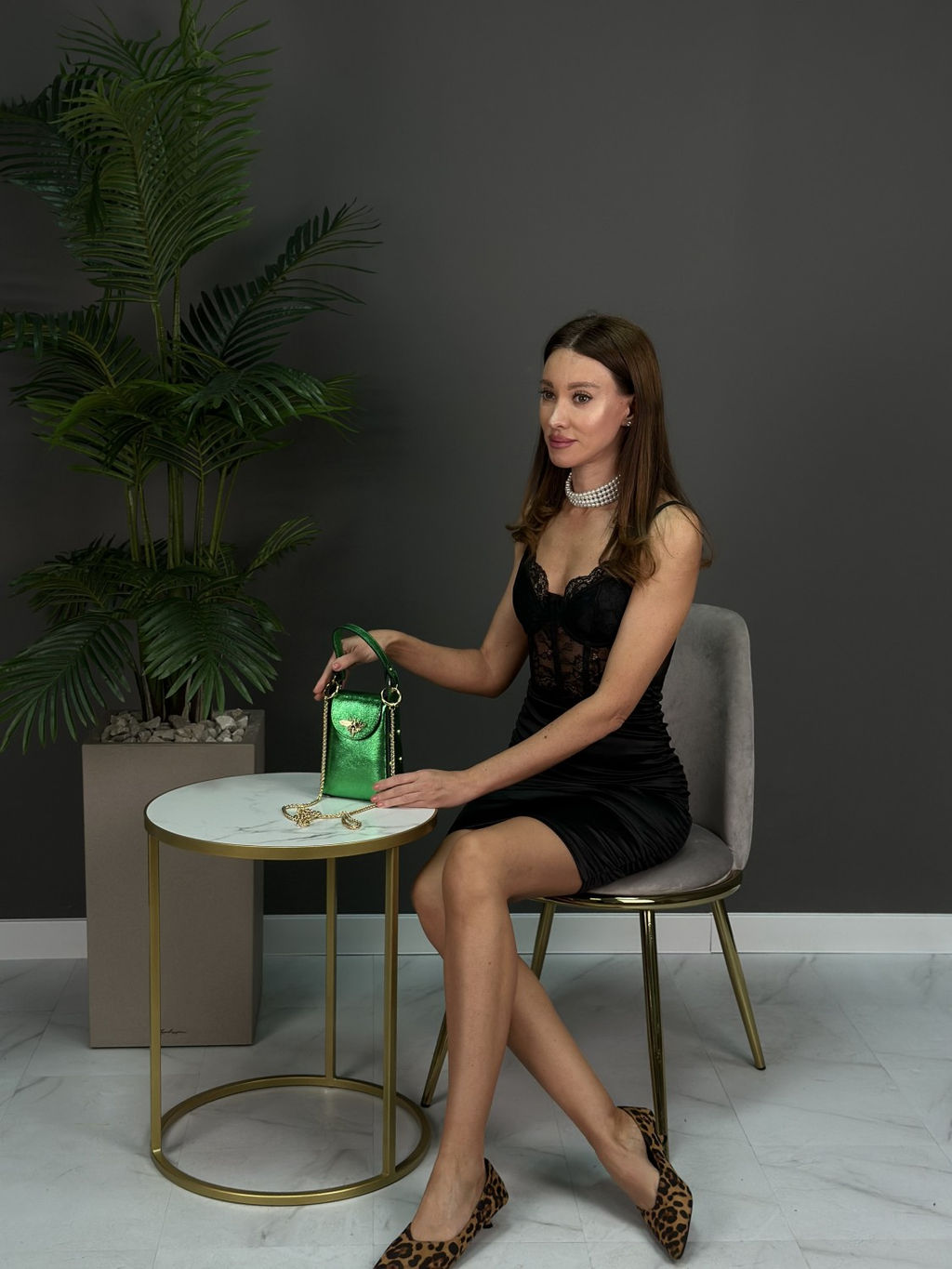 Сумка женская из телячьей кожи