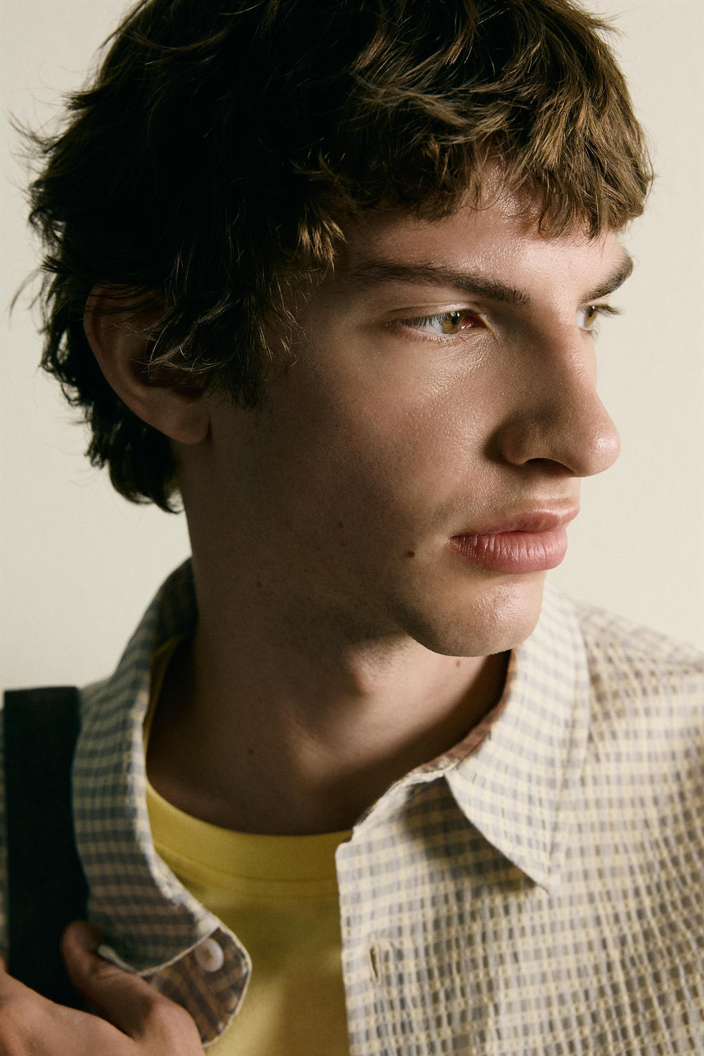 CAMISA CUADROS RELIEVE / Beige - Zara фото 6