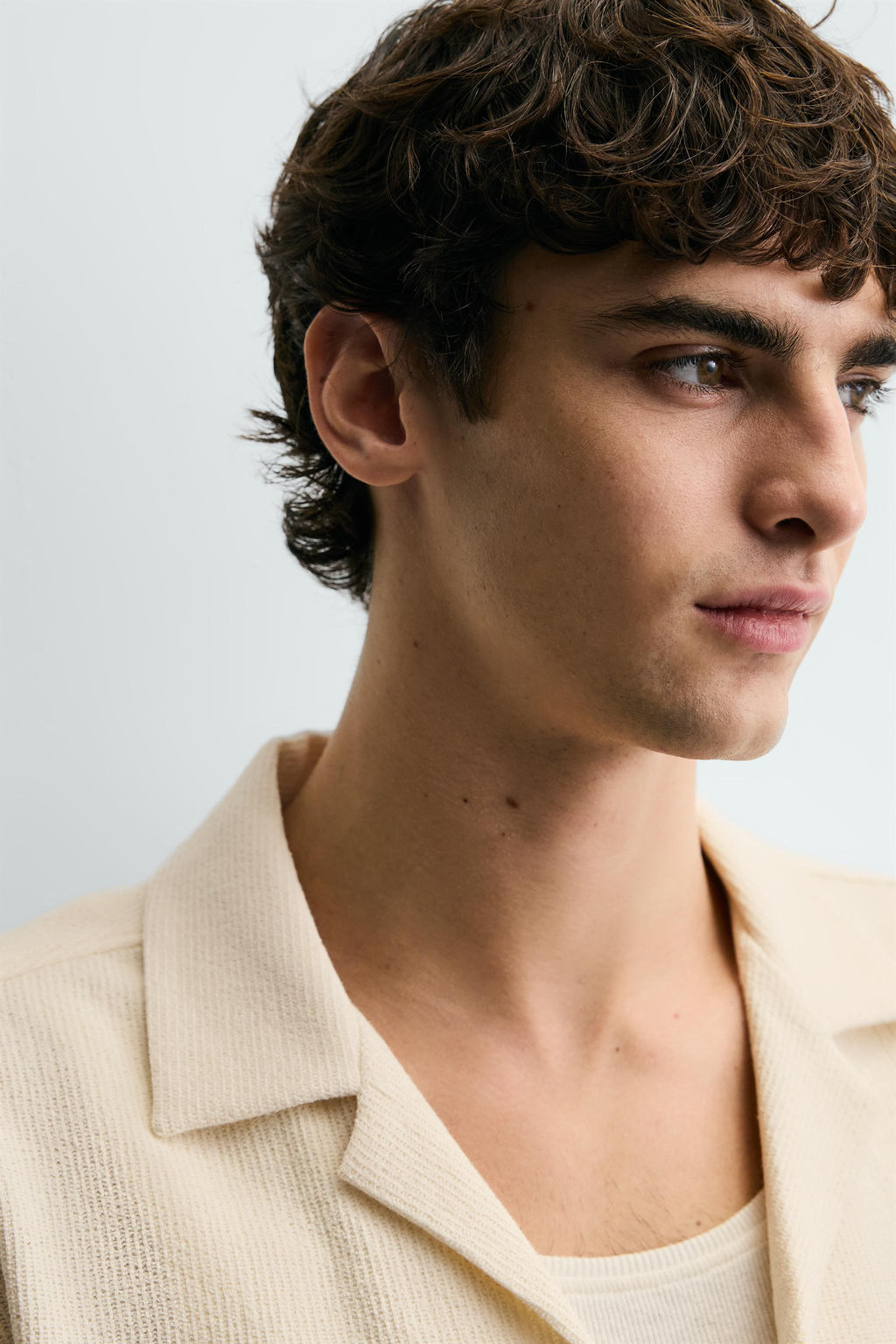 JACQUARD SHIRT WITH RUFFLE TRIM - Zara фото 5