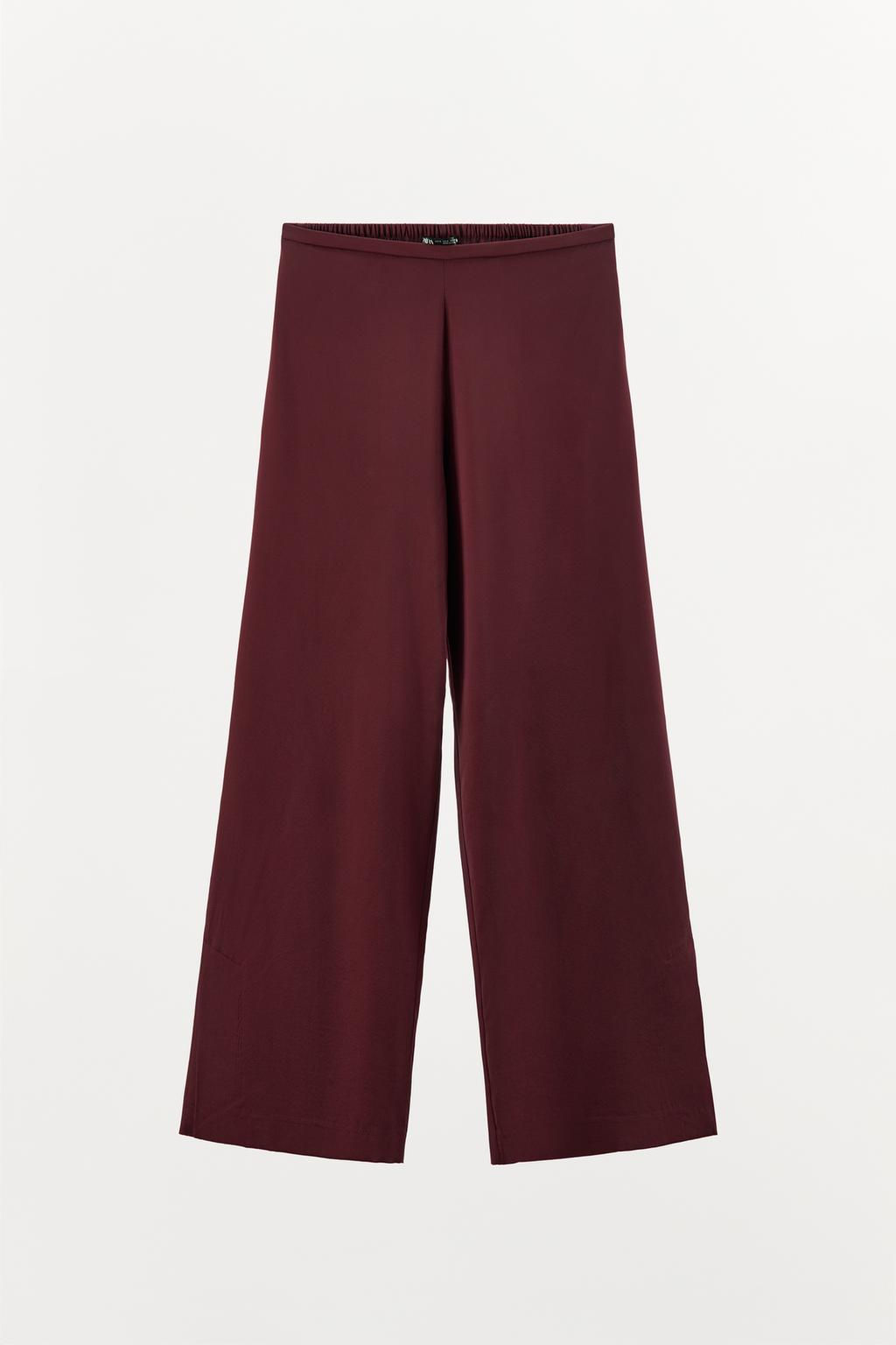SILK PYJAMA TROUSERS - Zara фото 5