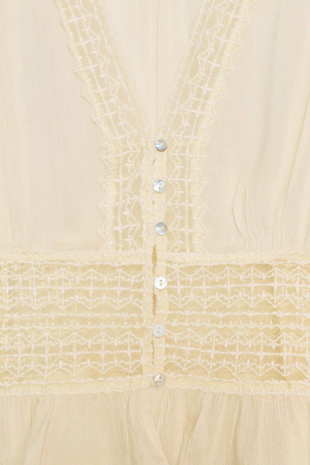 LACE GAUZE SHIRT - Zara фото 18