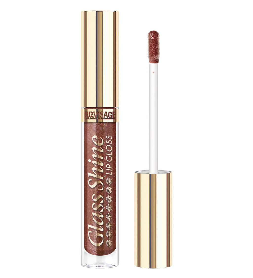 LUXVISAGE Блеск для губ "Glass Shine" т.28 Dark Truffle (5)