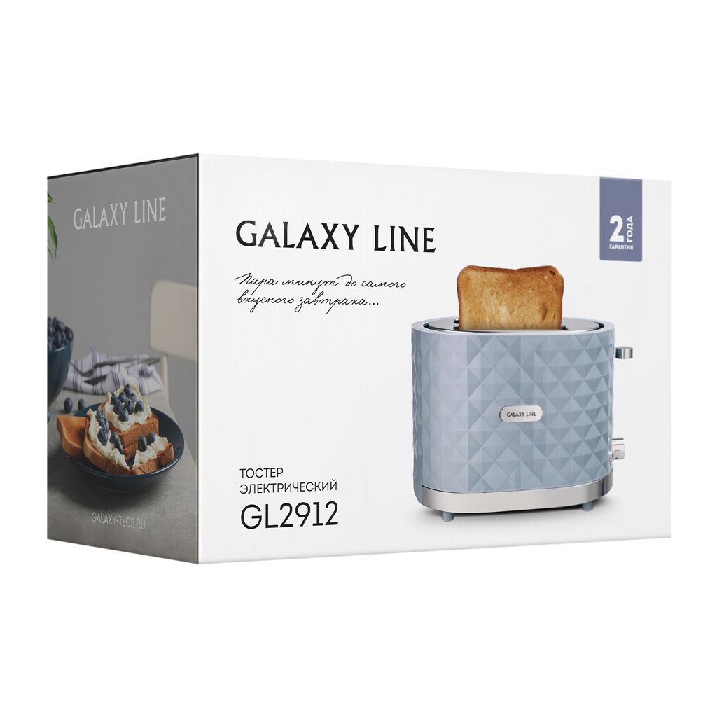 Тостер электрический GALAXY LINE GL2912/серый (видео в описании)  фото 7