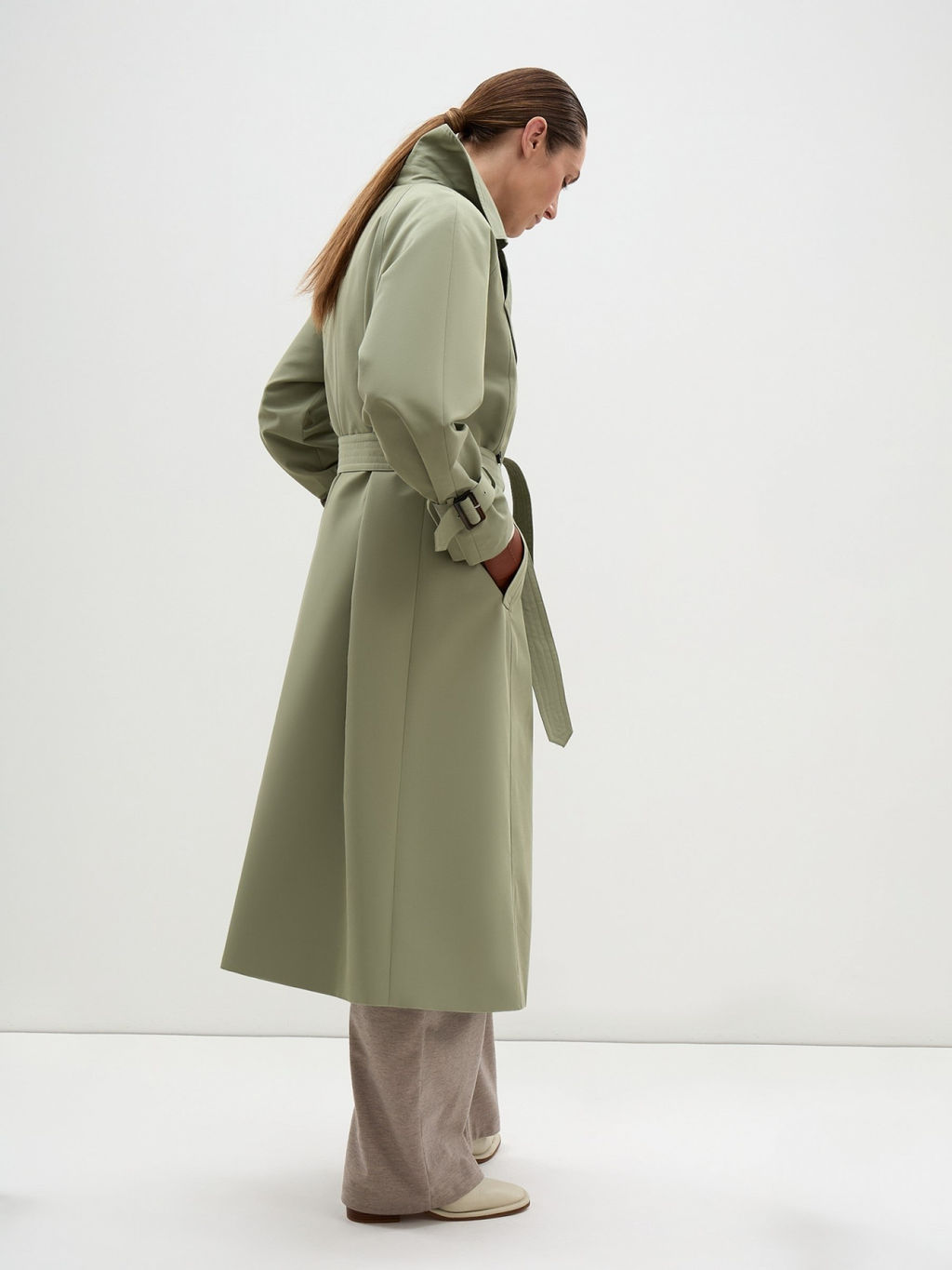 Conso/SL 240128 - olive Тренч женский