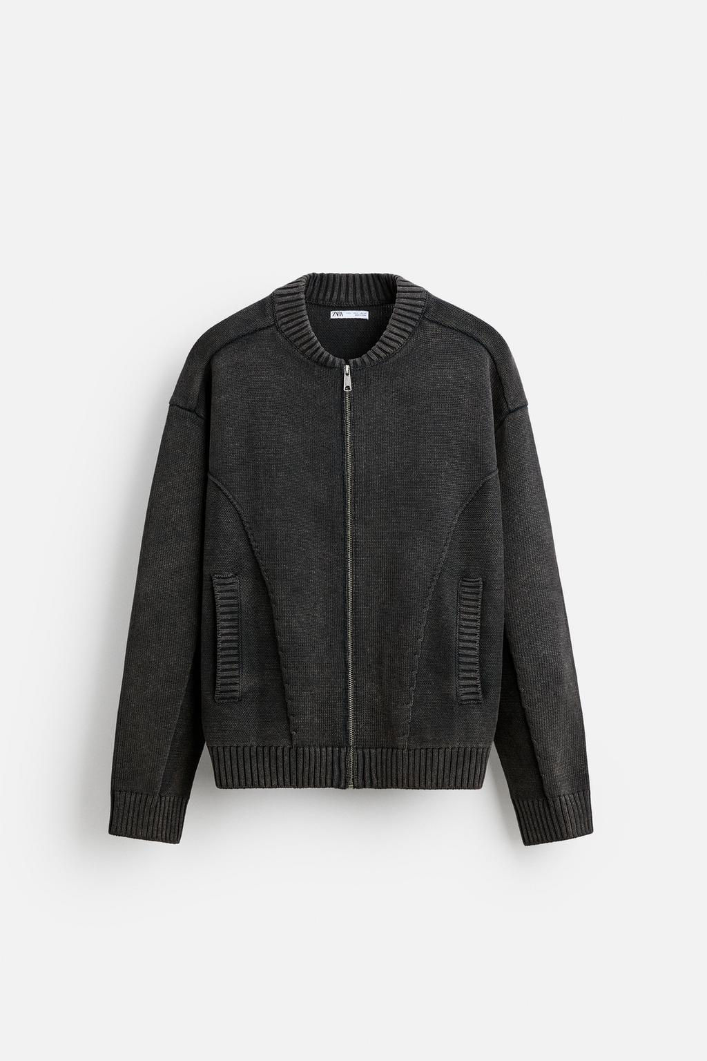 ZIP-UP KNIT JACKET - Zara фото 7