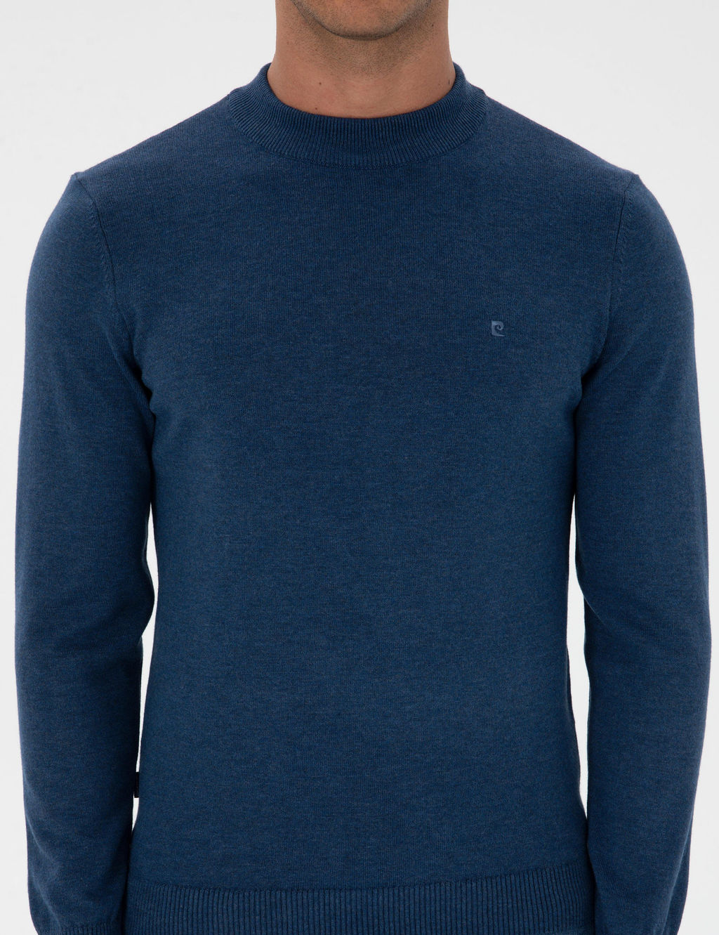 _ndigo Melanj Slim Fit _eyrek Yaka Basic Triko Kazak - Pierre cardin фото 6