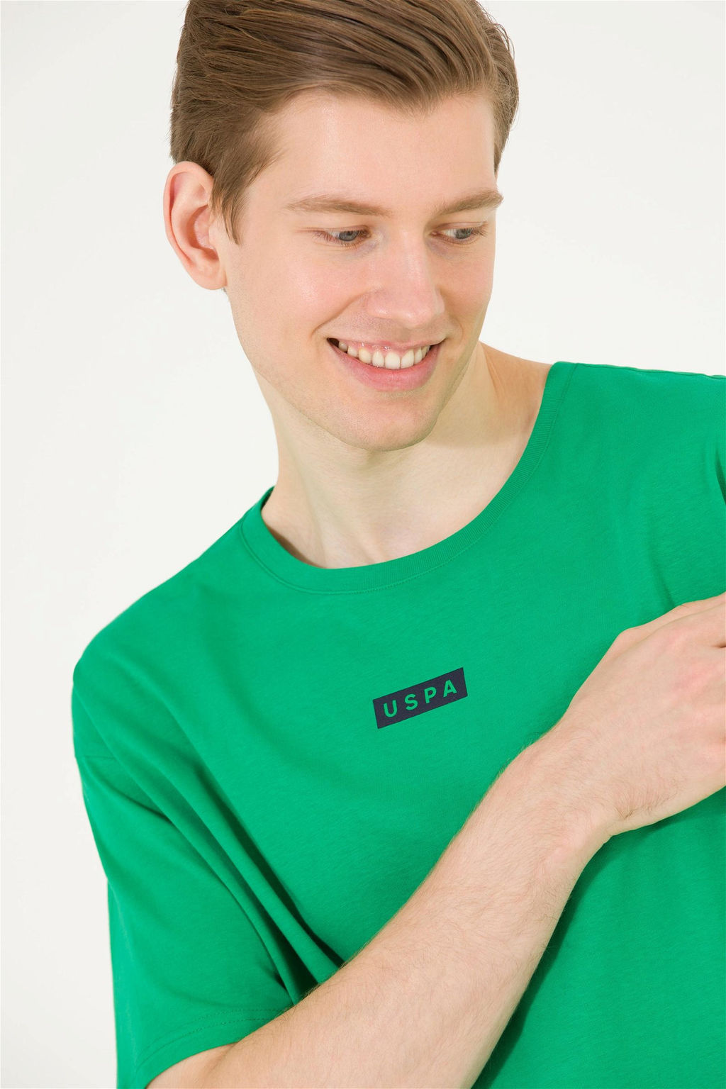 Мужская футболка Apple Green Comfort с круглым вырезом Неожиданная скидка в корзине - U.s. polo assn фото 2