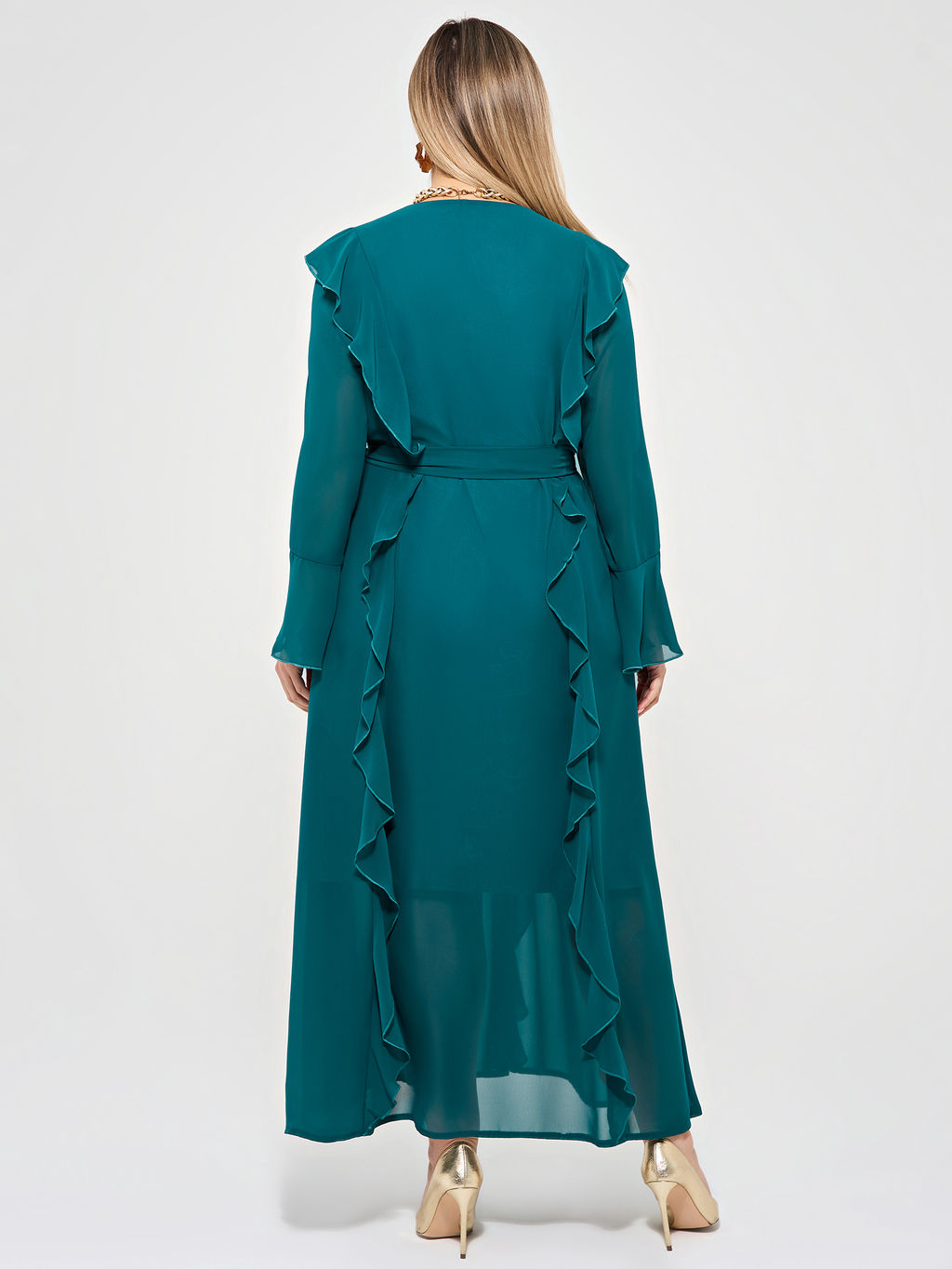 Платье 0372-1 бирюзовый - Dora фото 9