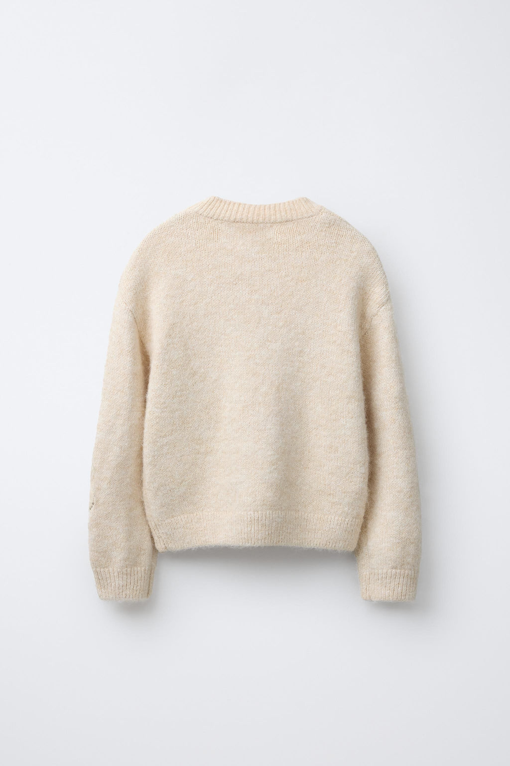 KNIT JUMPER WITH TULLE FLOWERS AND SEQUINS - Zara фото 2