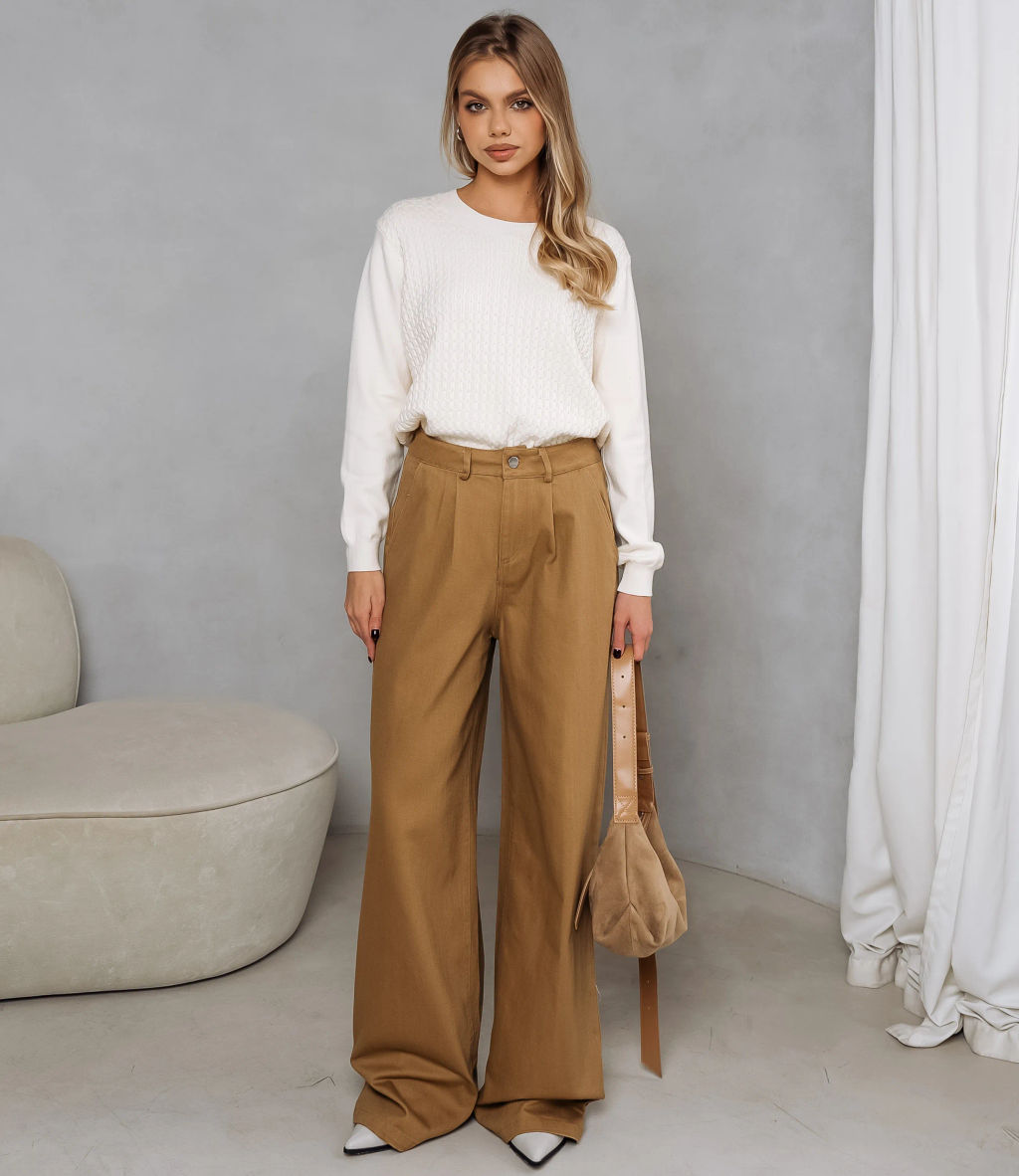 Джинсы #ОКТ165001, кэмел