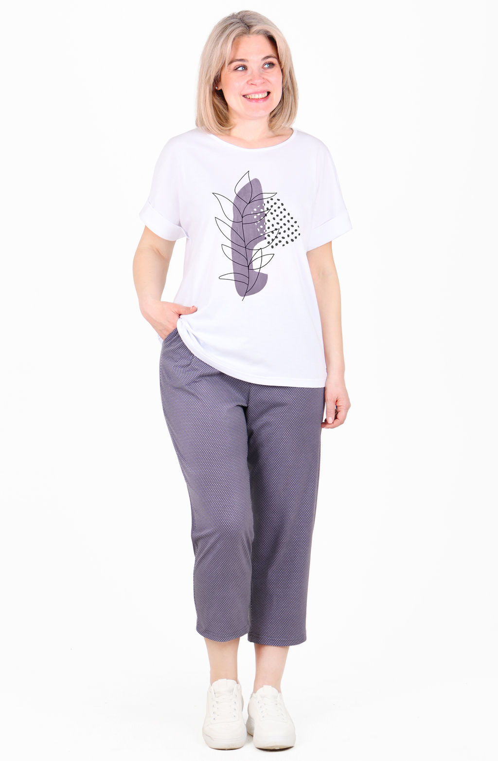 Костюм Уют К-321 (46-64) кулирка - Лотос фото 18