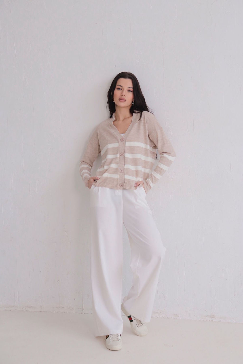 Кардиган вязаный бежевый - Martichelli фото 3