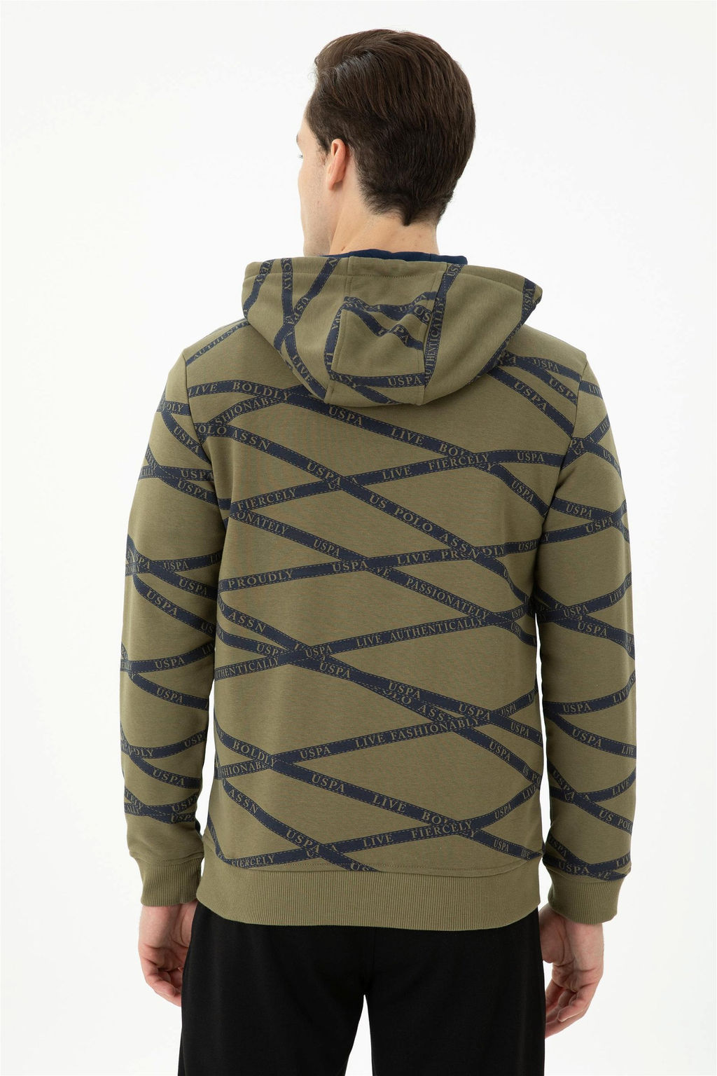 Мужской вязаный кардиган цвета хаки Неожиданная скидка в корзине - U.s. polo assn фото 5