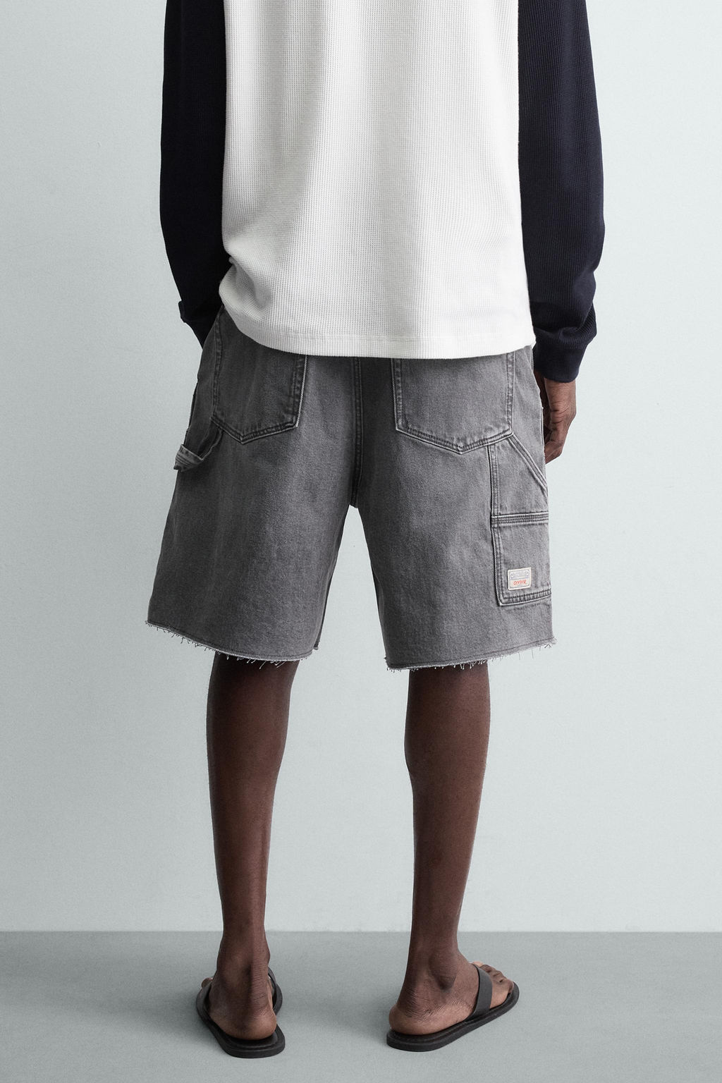 BERMUDA BOLSILLO CARPINTERO / Gris oscuro - Zara фото 12