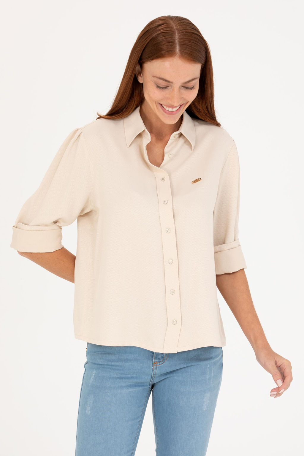 U. S. Polo Assn Женская рубашка с длинным рукавом Stone - U.s. polo assn фото 18