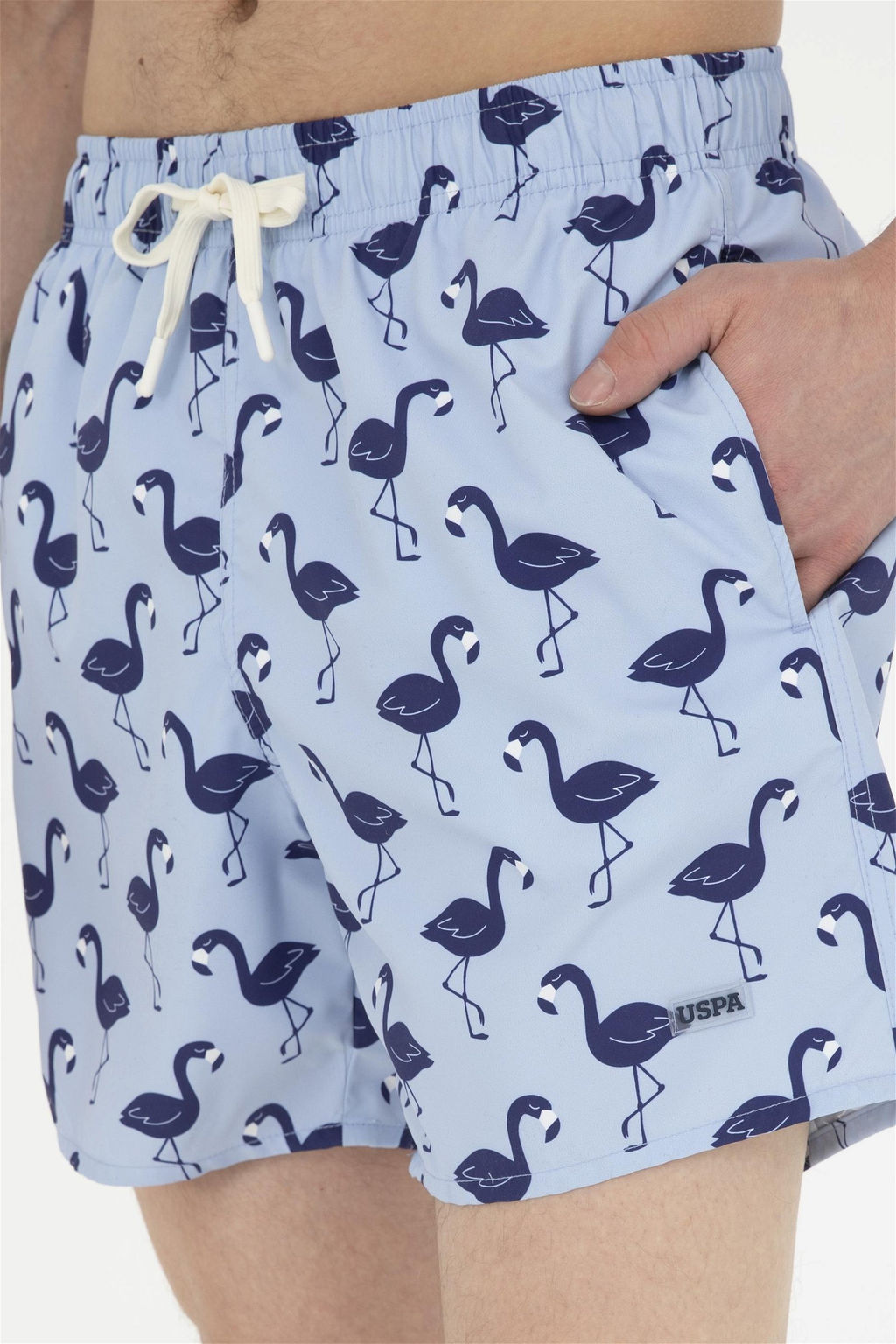 Мужские голубые шорты для плавания Неожиданная скидка в корзине - U.s. polo assn фото 4