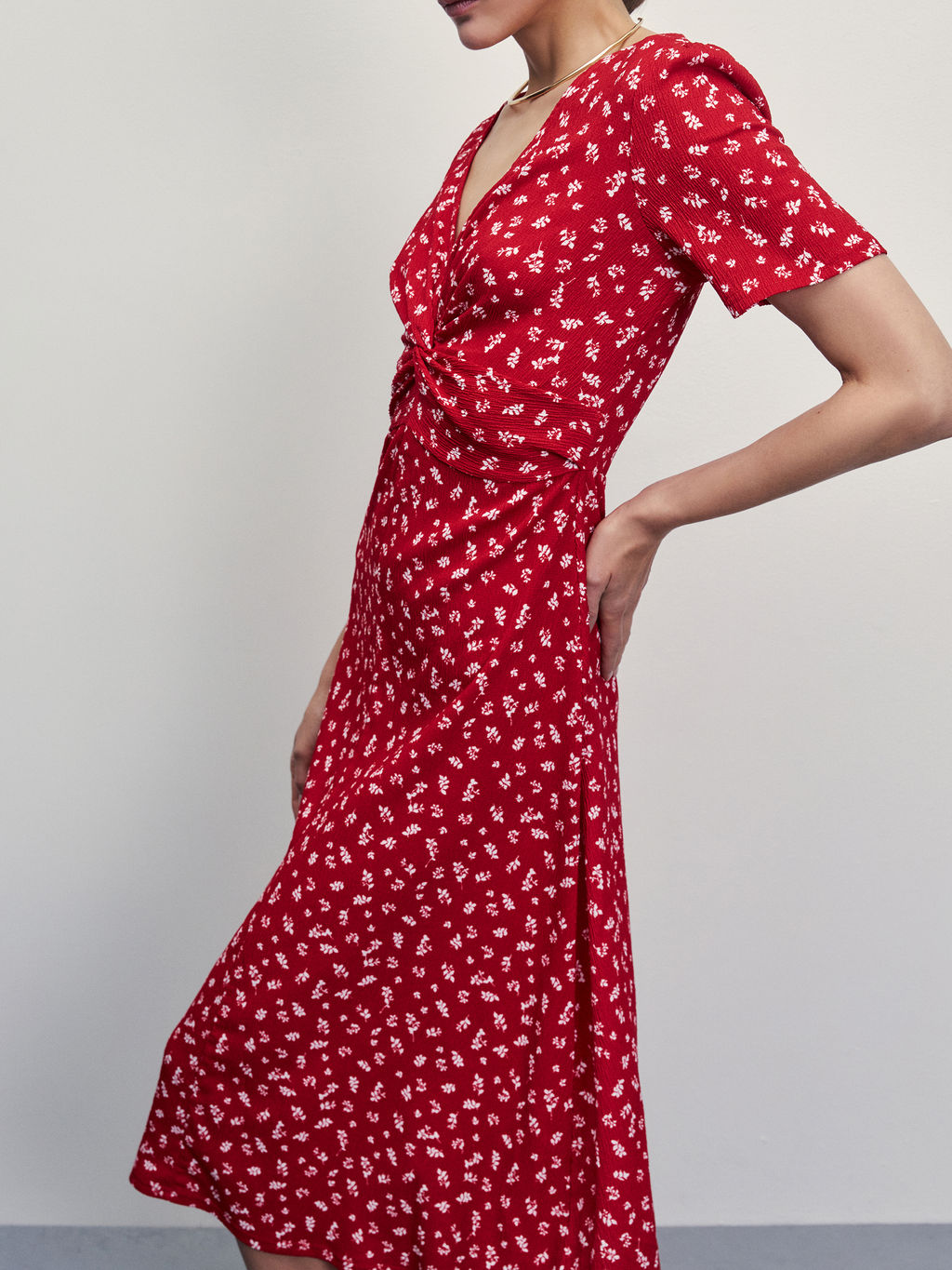 Платье миди с узлом / Zarina  фото 7