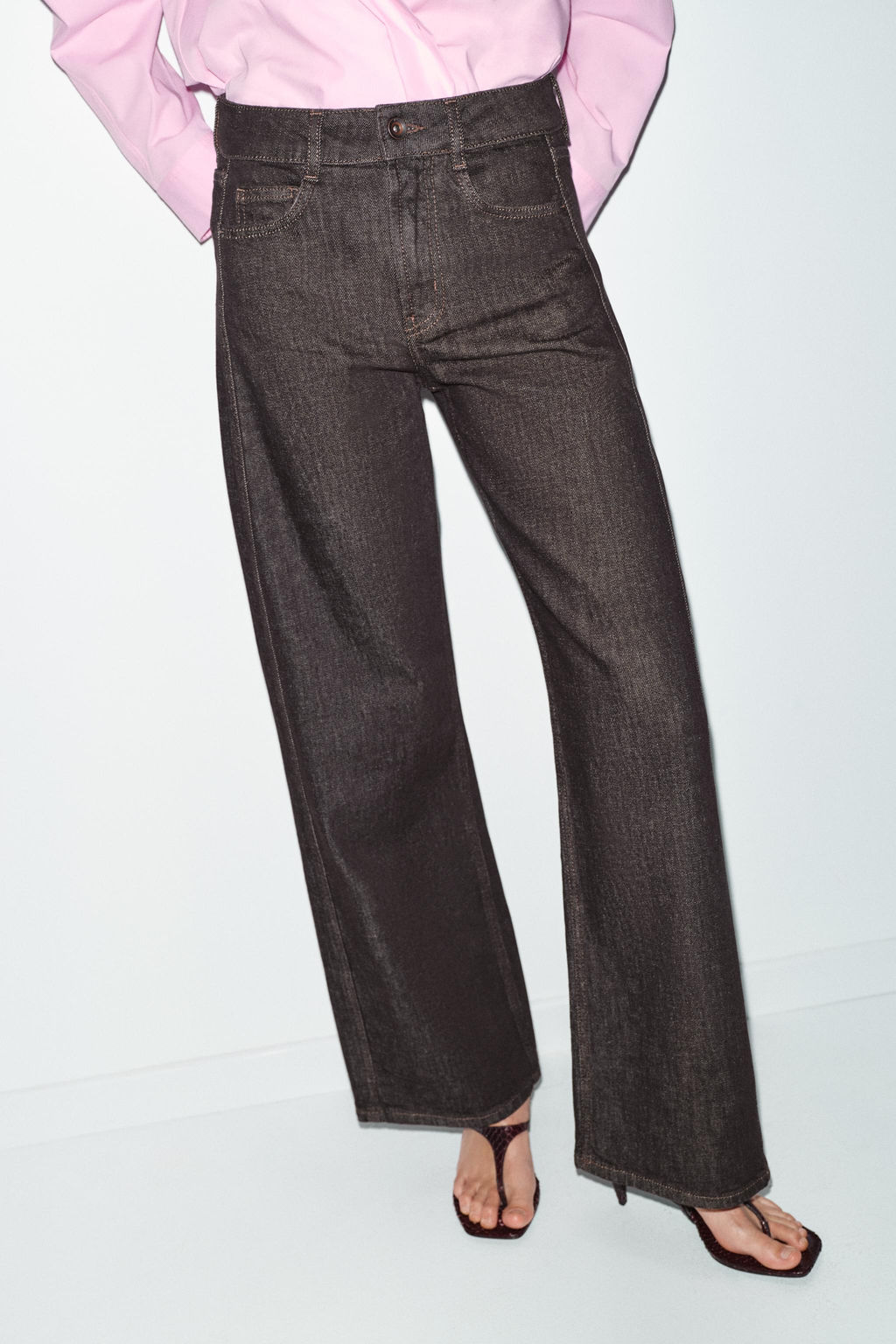 JEANS Z1975 LOOSE STRAIGHT MID-WAIST - Zara фото 22