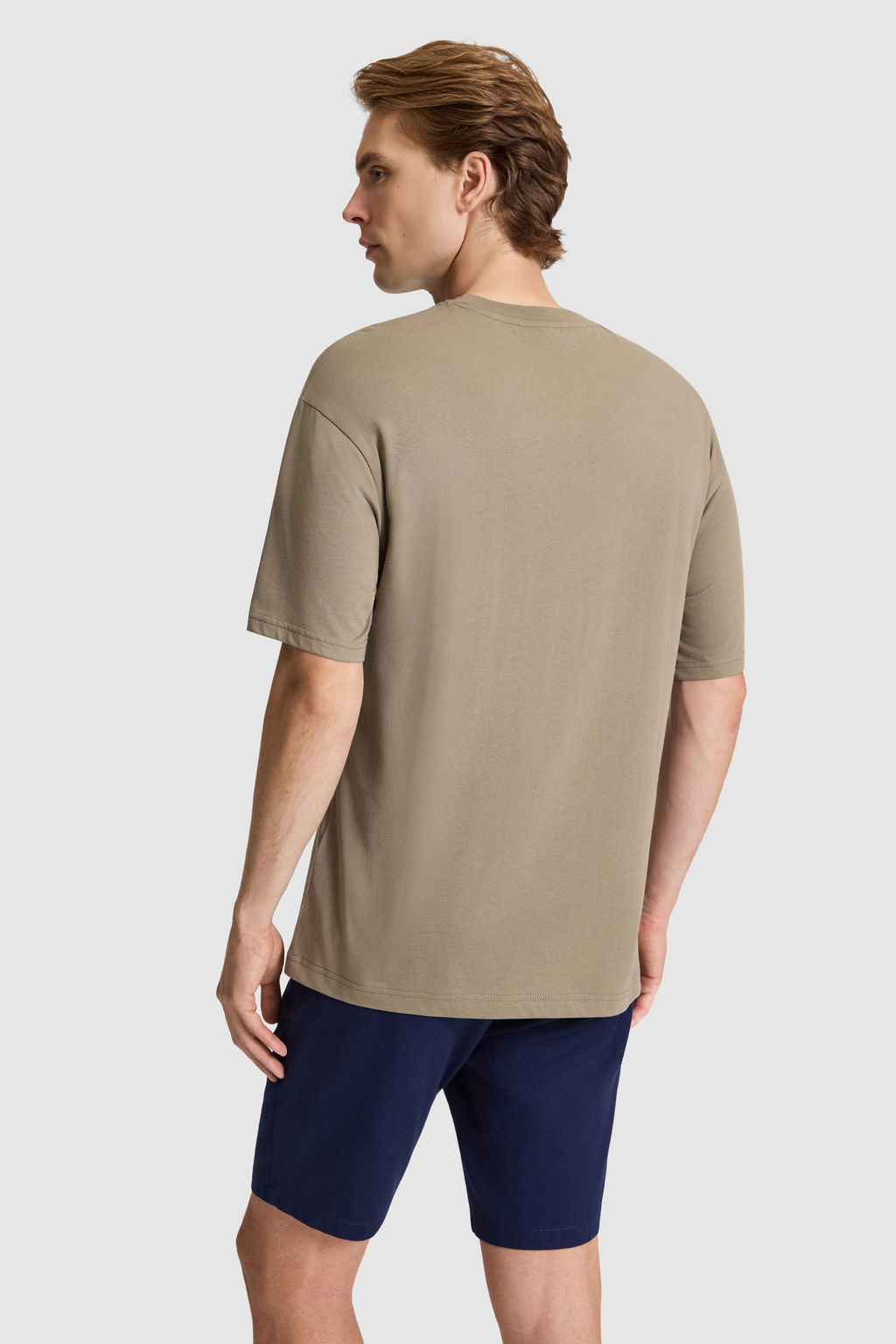 Erkek Haki Comfort Fit Bisiklet Yaka Basic Ti__rt - U.s. polo assn фото 5