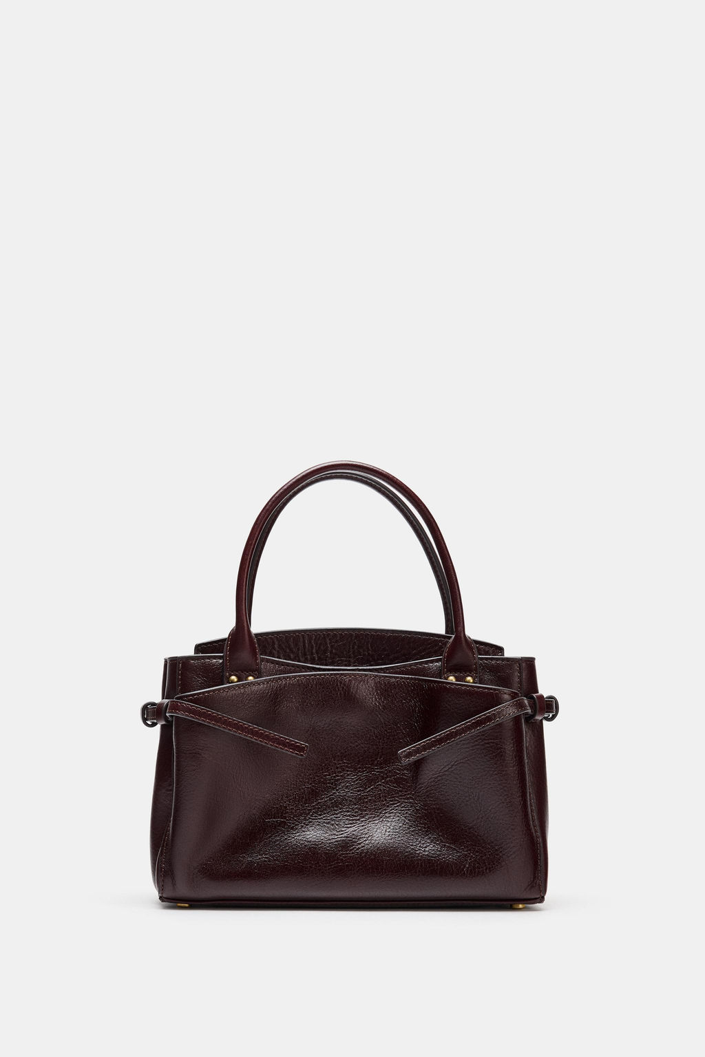 LEATHER MINI CITY BAG - Zara фото 10