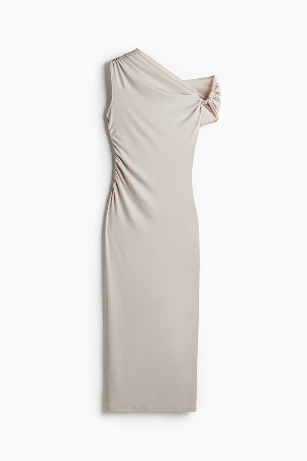 Vestido de un hombro con detalle girado - H&m фото 3
