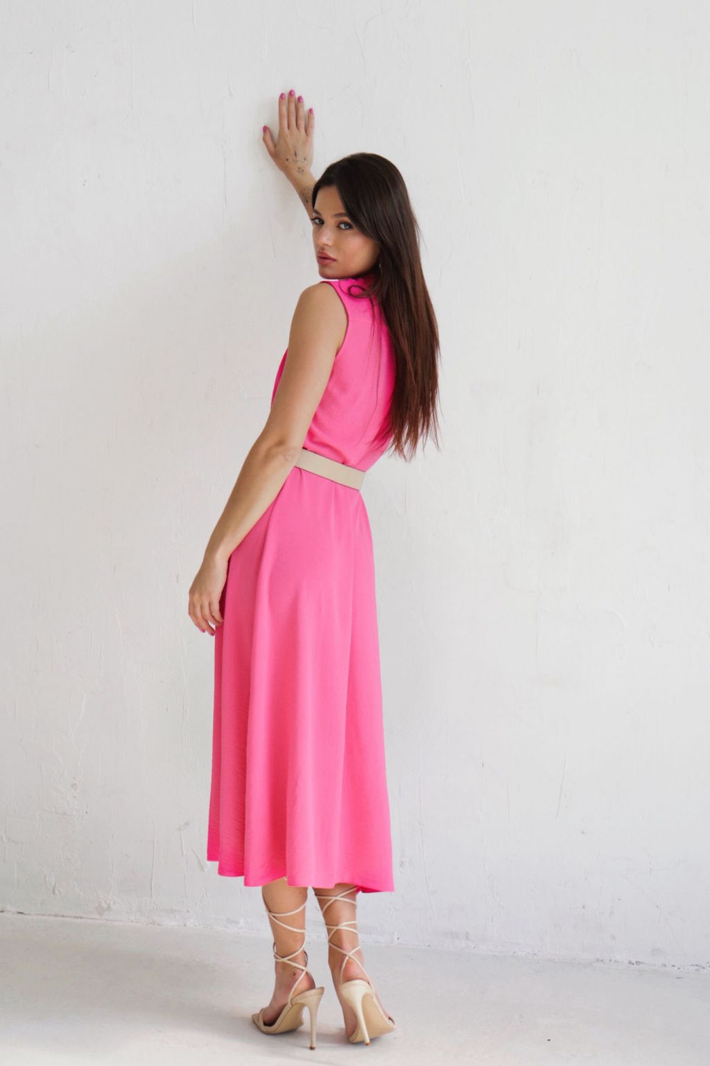 Платье, как из к/ф Красотка, ярко-розовое - Martichelli фото 15
