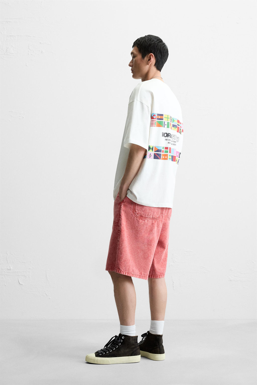 FLAG PRINT T-SHIRT - Zara фото 4