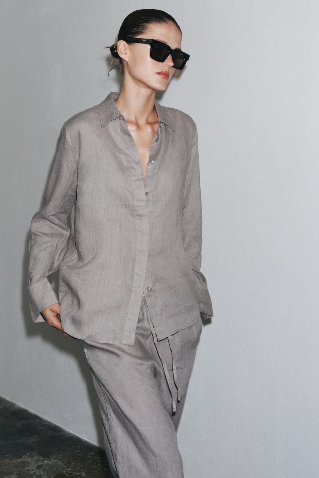 ZW COLLECTION 100% LINEN SHIRT - Zara фото 24
