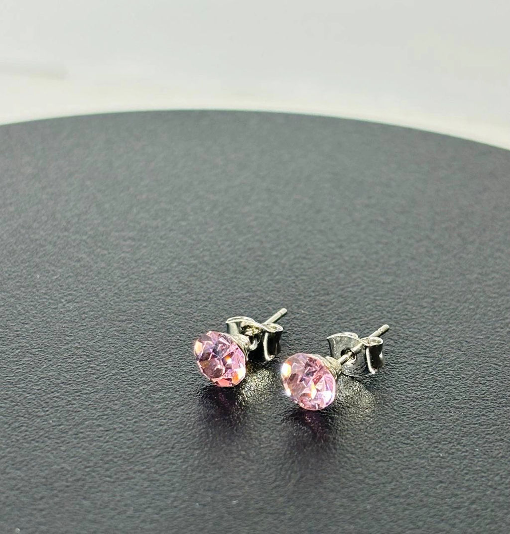 Серьги-гвозди PR1104 рыжий - Mini maxi фото 8