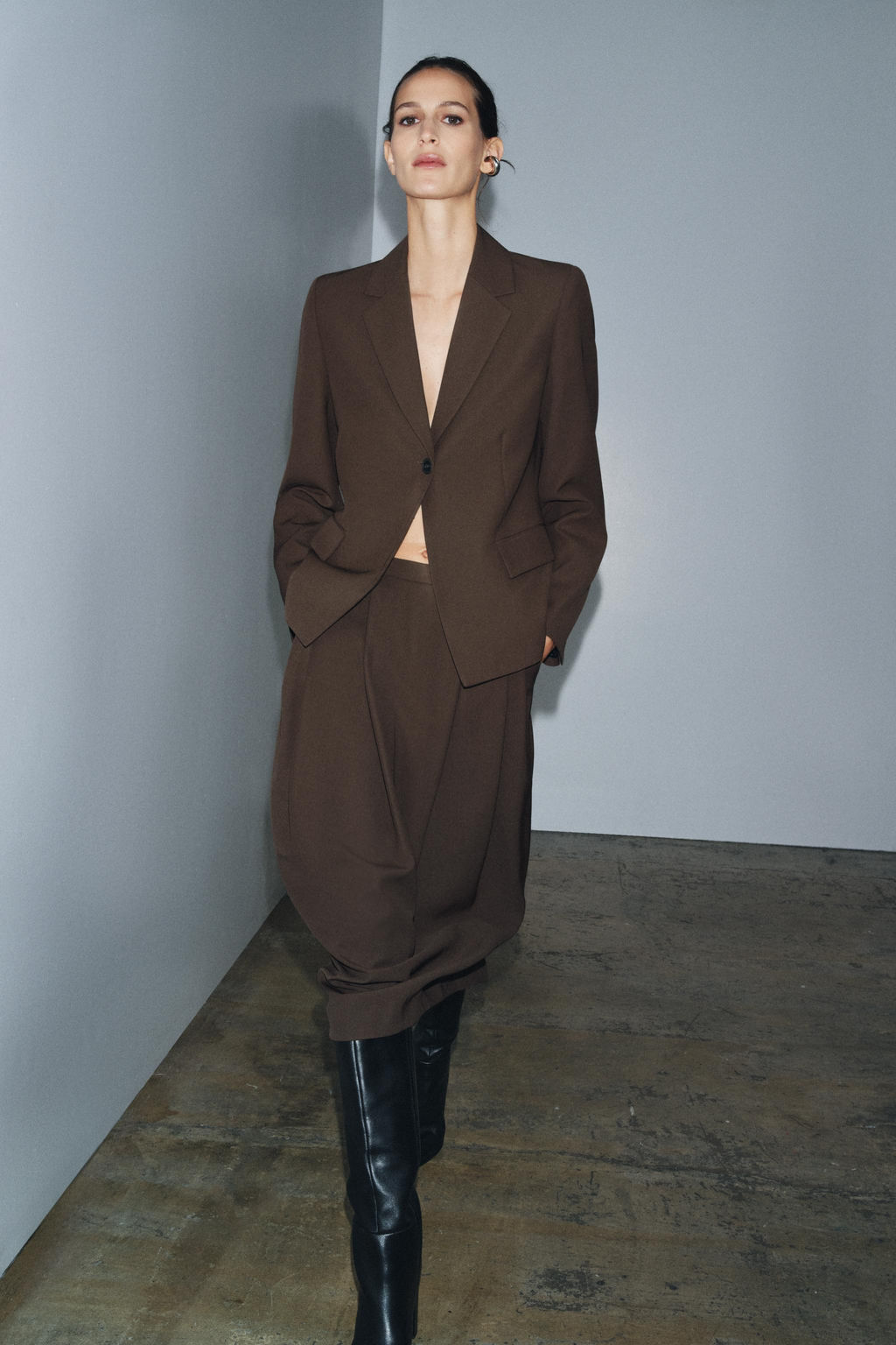 PLEATED WOOL SKIRT ZW COLLECTION - Zara фото 2