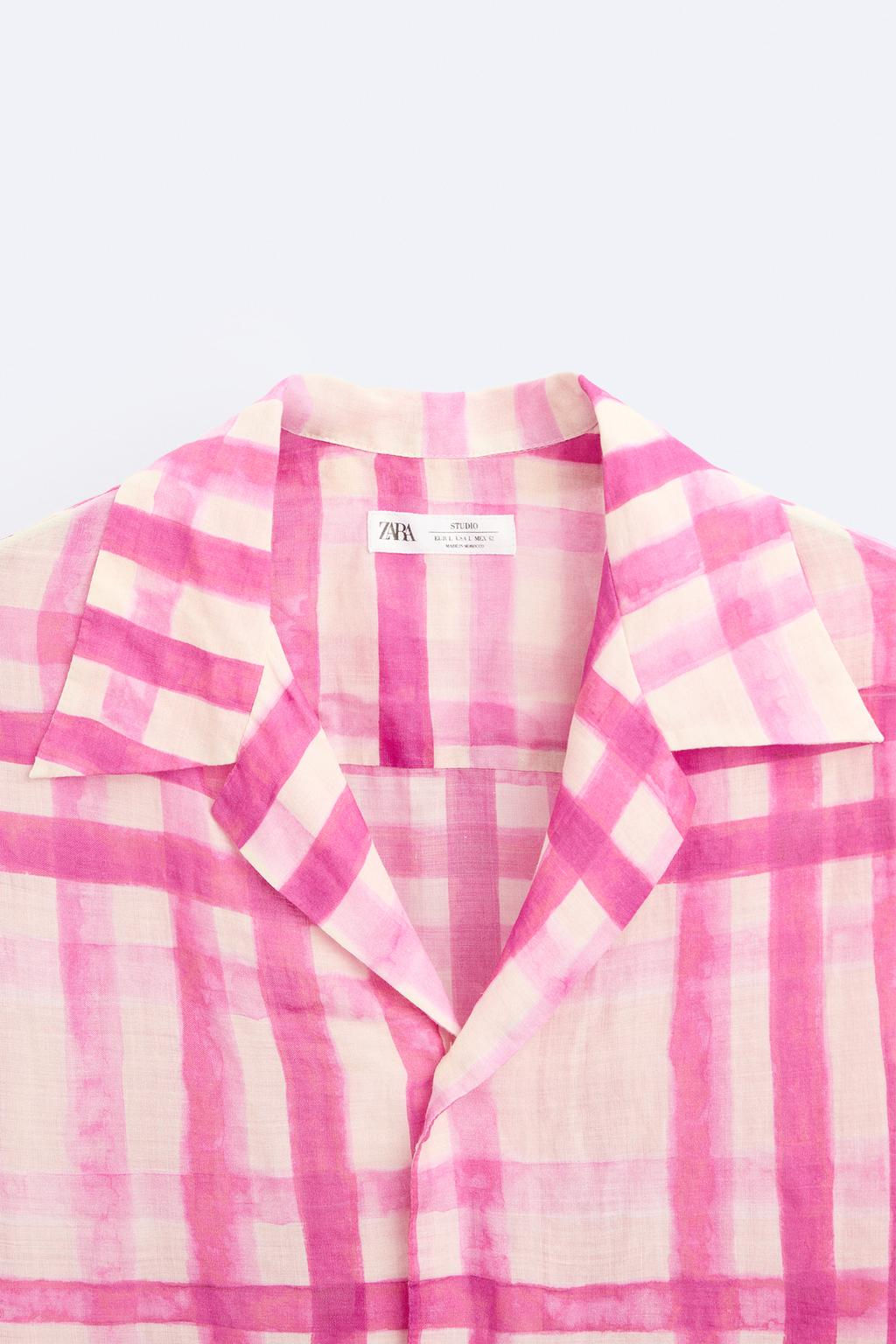 CHECK PRINT SHIRT - LIMITED EDITION - Zara фото 9