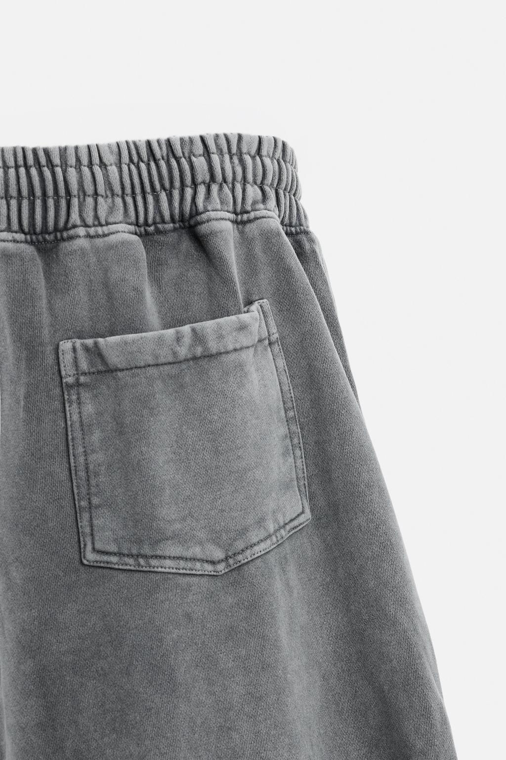 WASHED WIDE-LEG JOGGERS - Zara фото 9