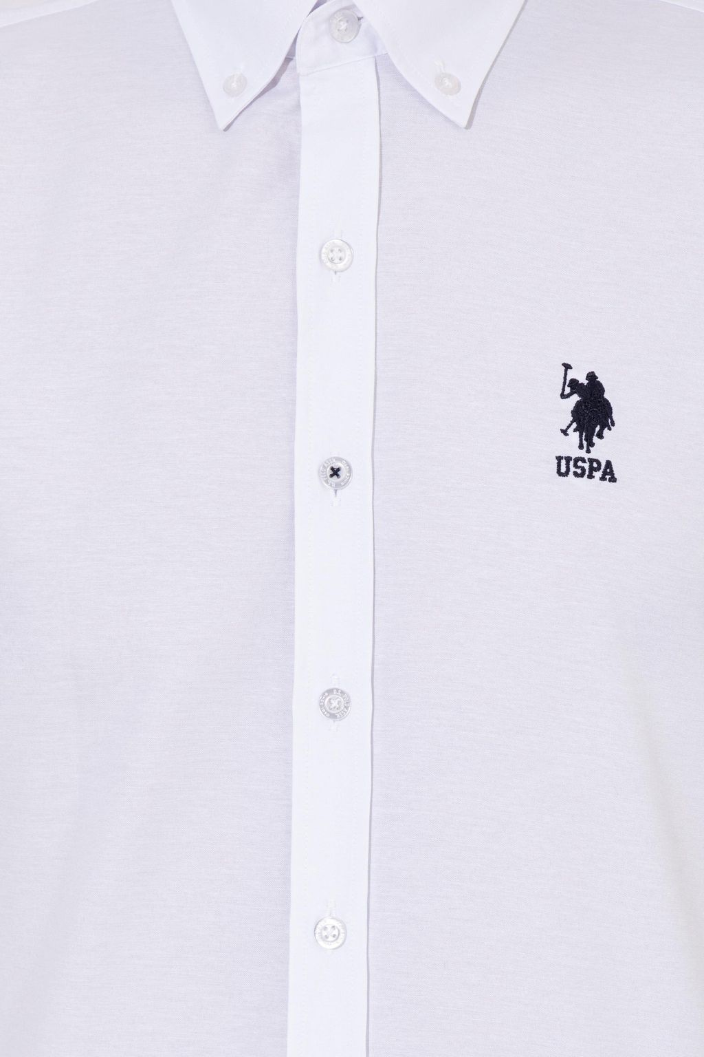 U. S. Polo Assn / Рубашка мужская белая Uzunkol Basic - U.s. polo assn фото 6