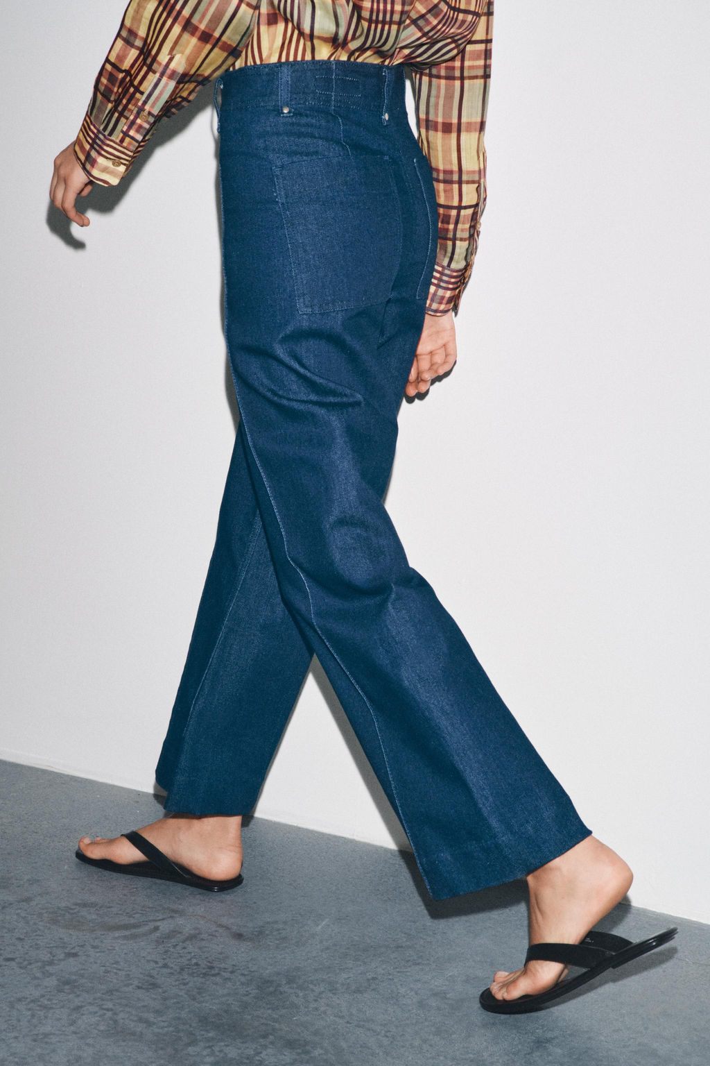 JEANS ZW COLLECTION WIDE LEG HIGH-WAIST - Zara фото 12