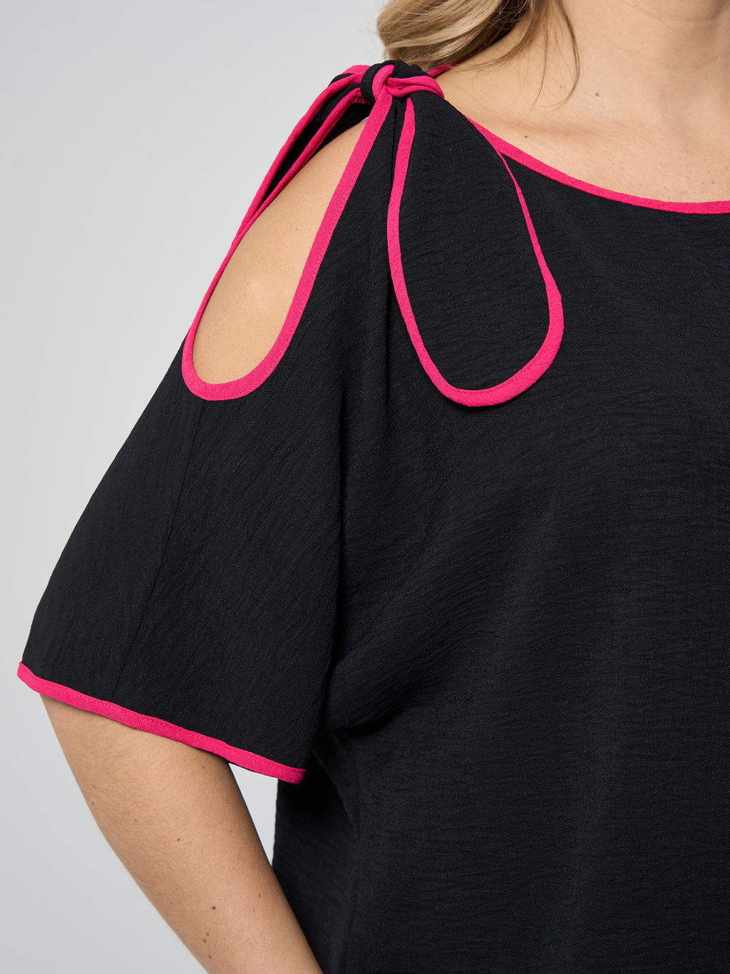 Блузка 0324-1 чёрный - Dora фото 17