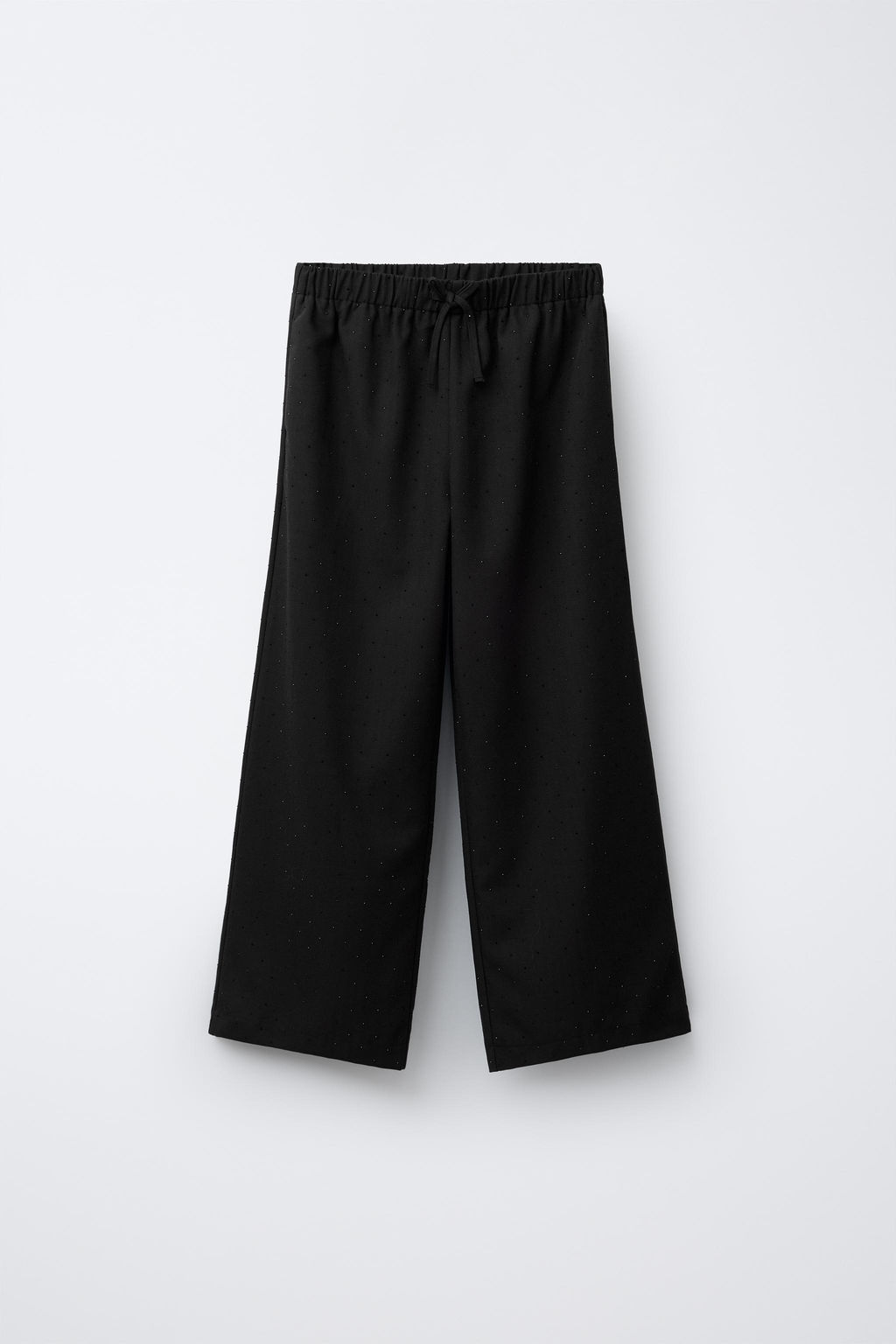 WIDE-LEG RHINESTONE TROUSERS
