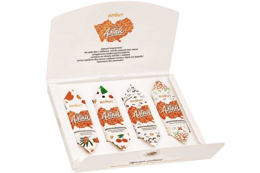 Ассорти НАБОР "Любимый Алтай" молочный шоколад Алфит 7253
