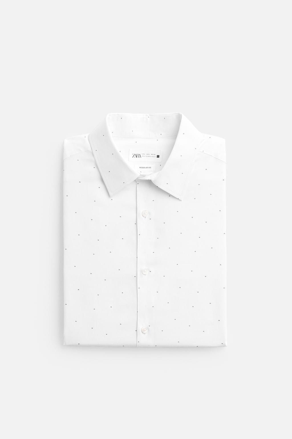 PRINTED EASY CARE SHIRT - Zara фото 9