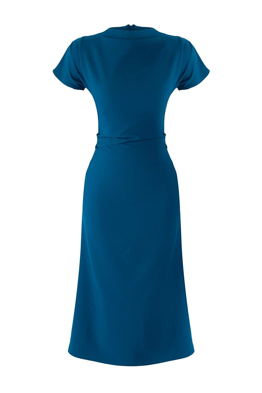 TRENDYOLMILLA Kahverengi A Kesim Degaje Yaka Midi Krep Dokuma Elbise TWOAW25EL00393  фото 22