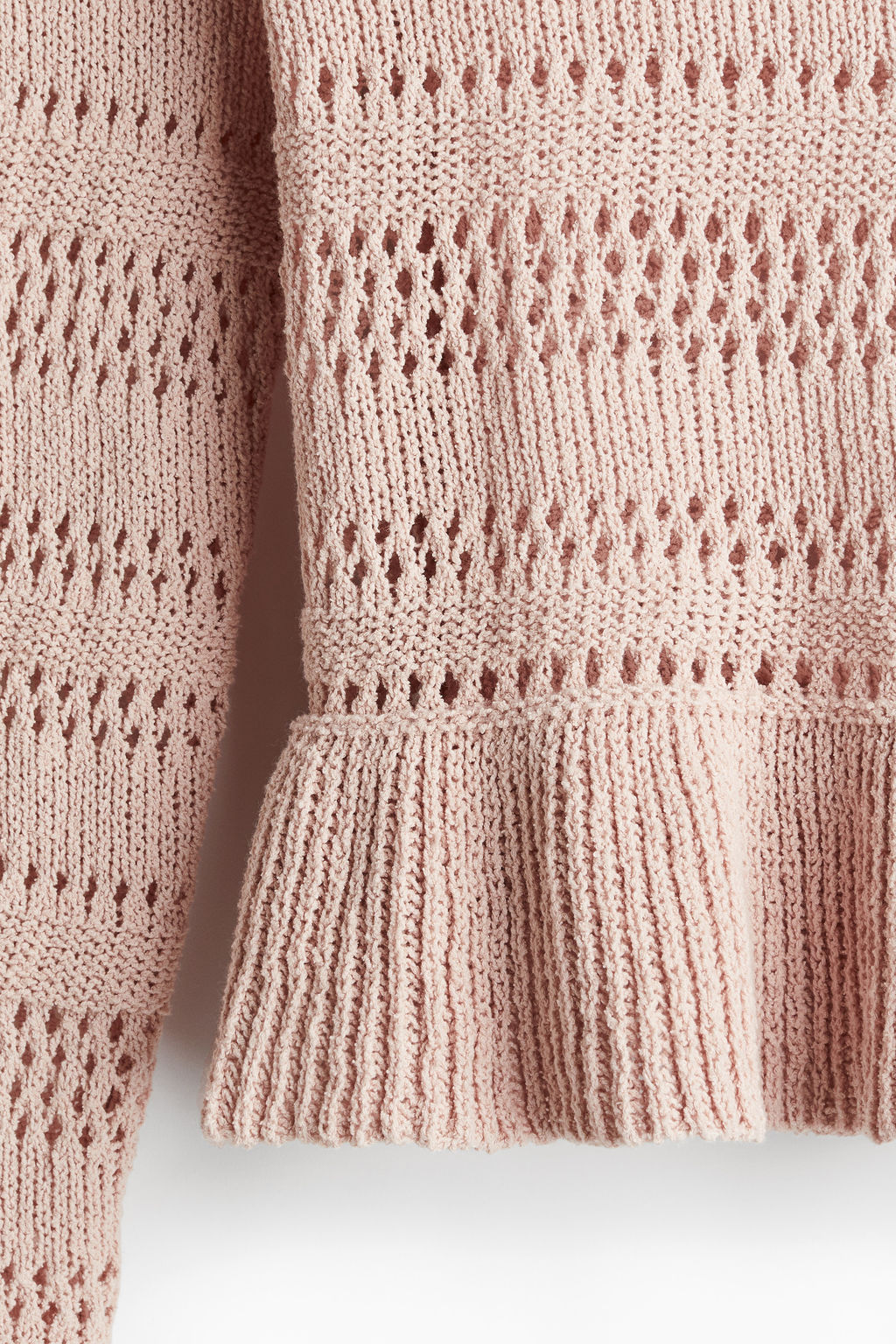 Jersey en punto pointelle con peplum - H&m фото 3