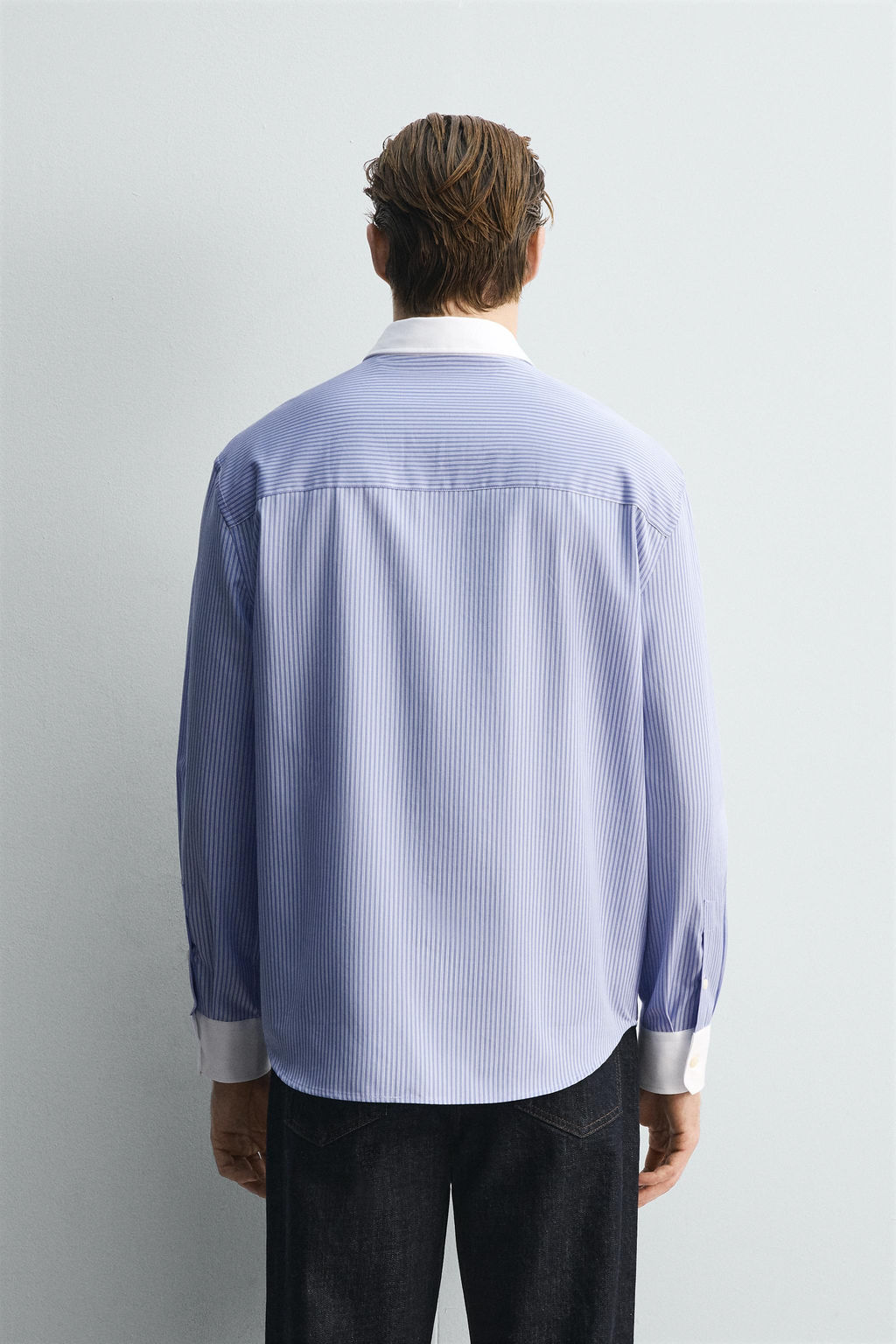 LIMITED EDITION CONTRAST STRIPED SHIRT - Zara фото 3